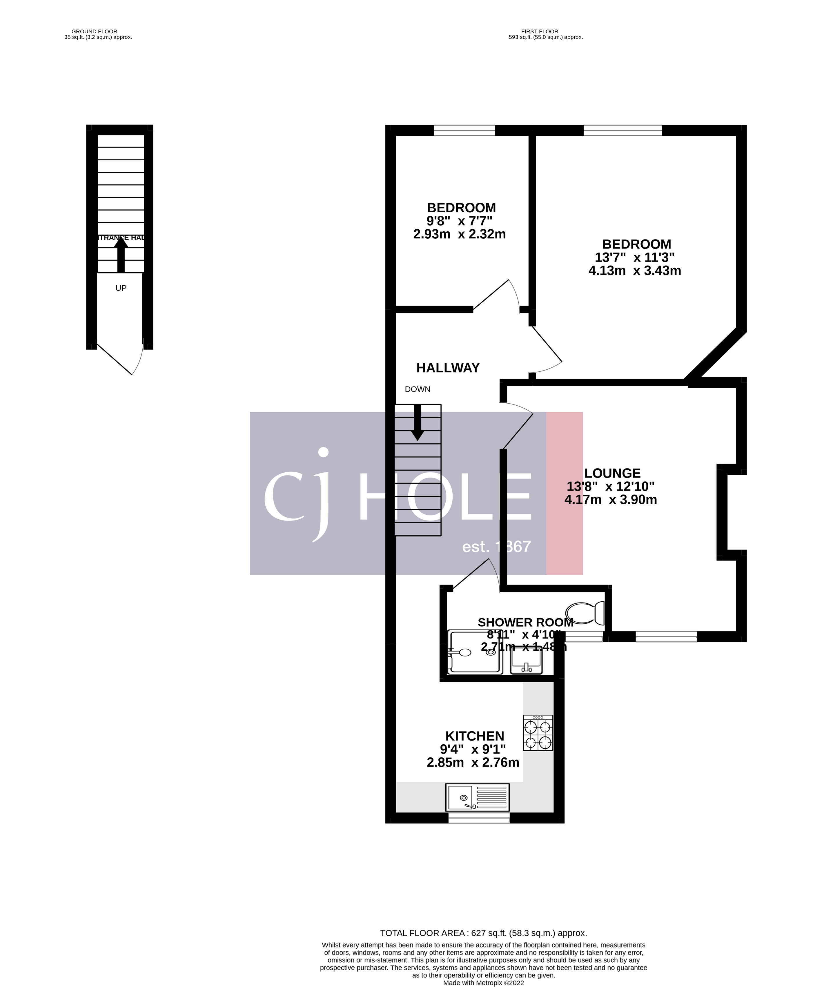 Flat, 27, Canford Lane, Bristol floorplan
