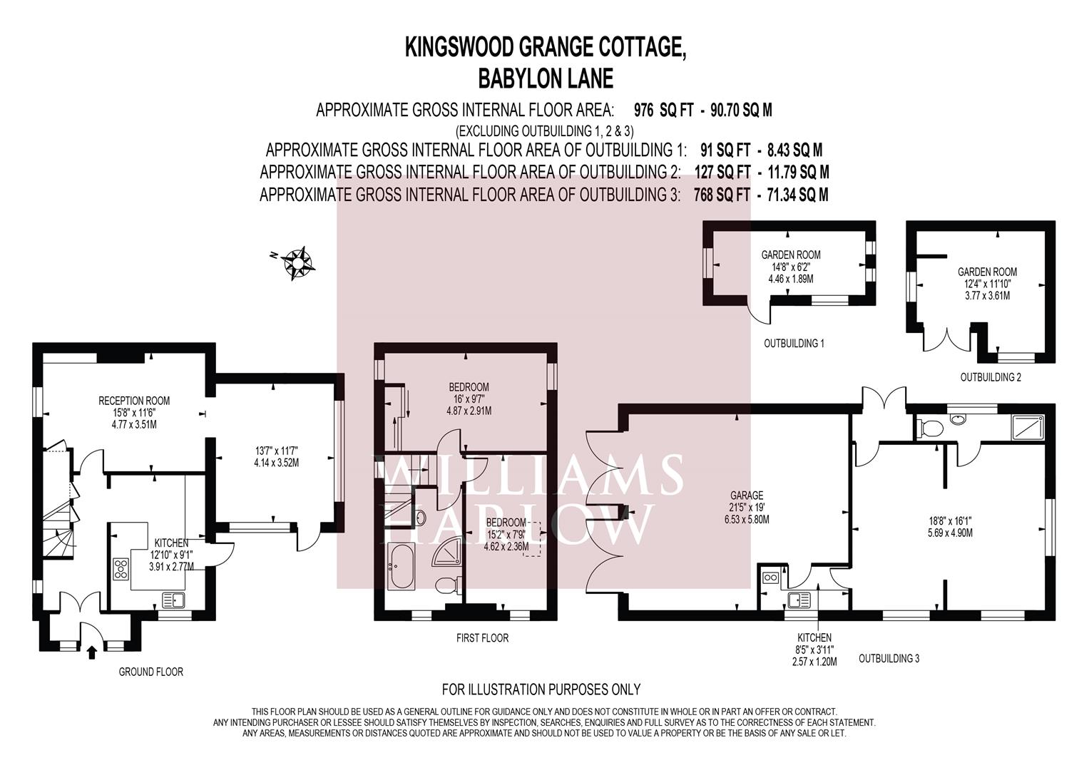 Kingswood Grange Cottage, Babylon Lane, Tadworth floorplan