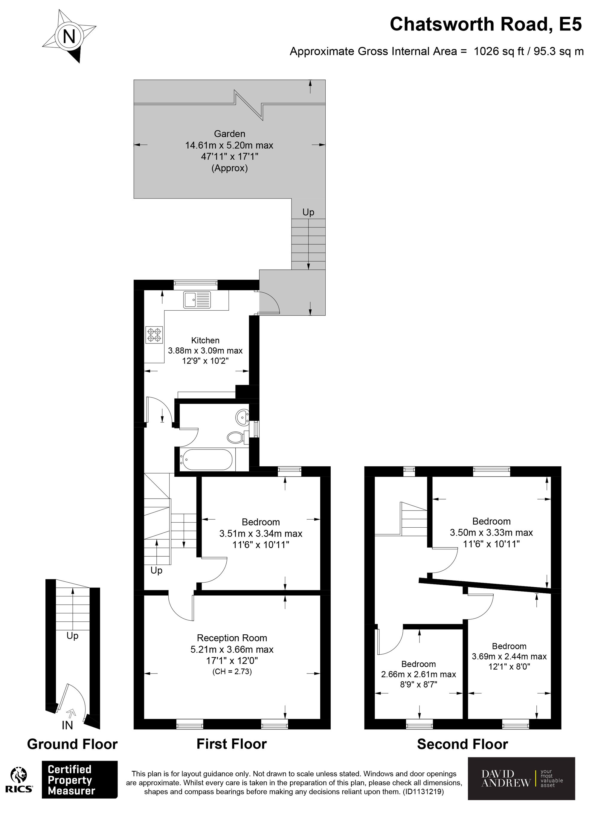 133b Chatsworth Road, London floorplan
