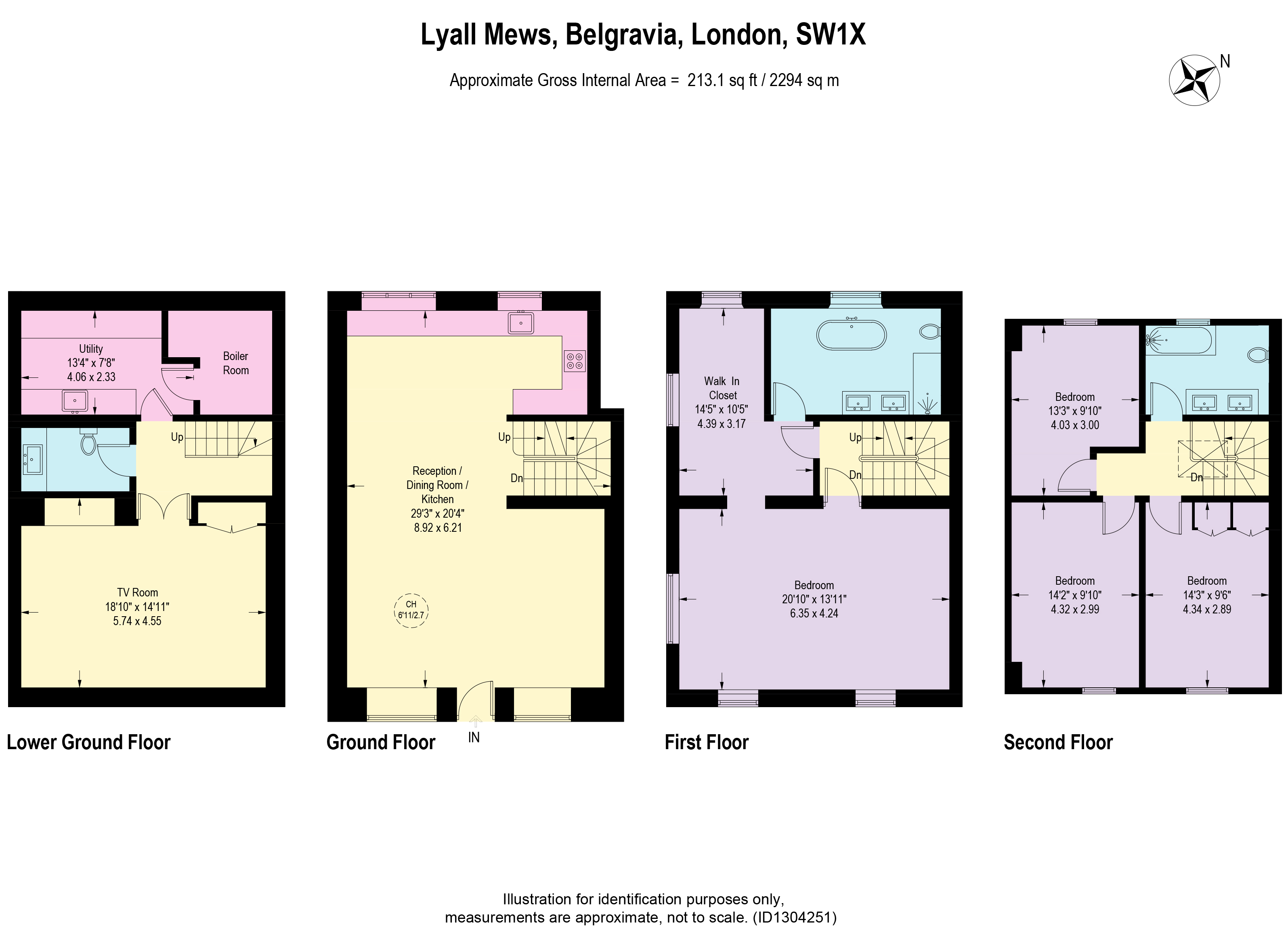 2, Lyall Mews, London floorplan