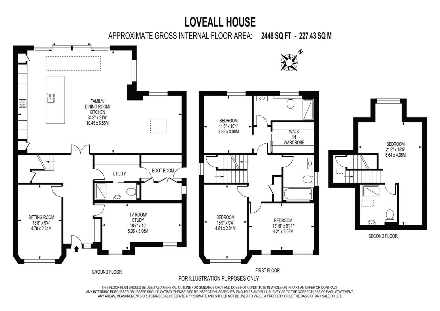 Loveall House, 61a, Nork Way, Banstead floorplan