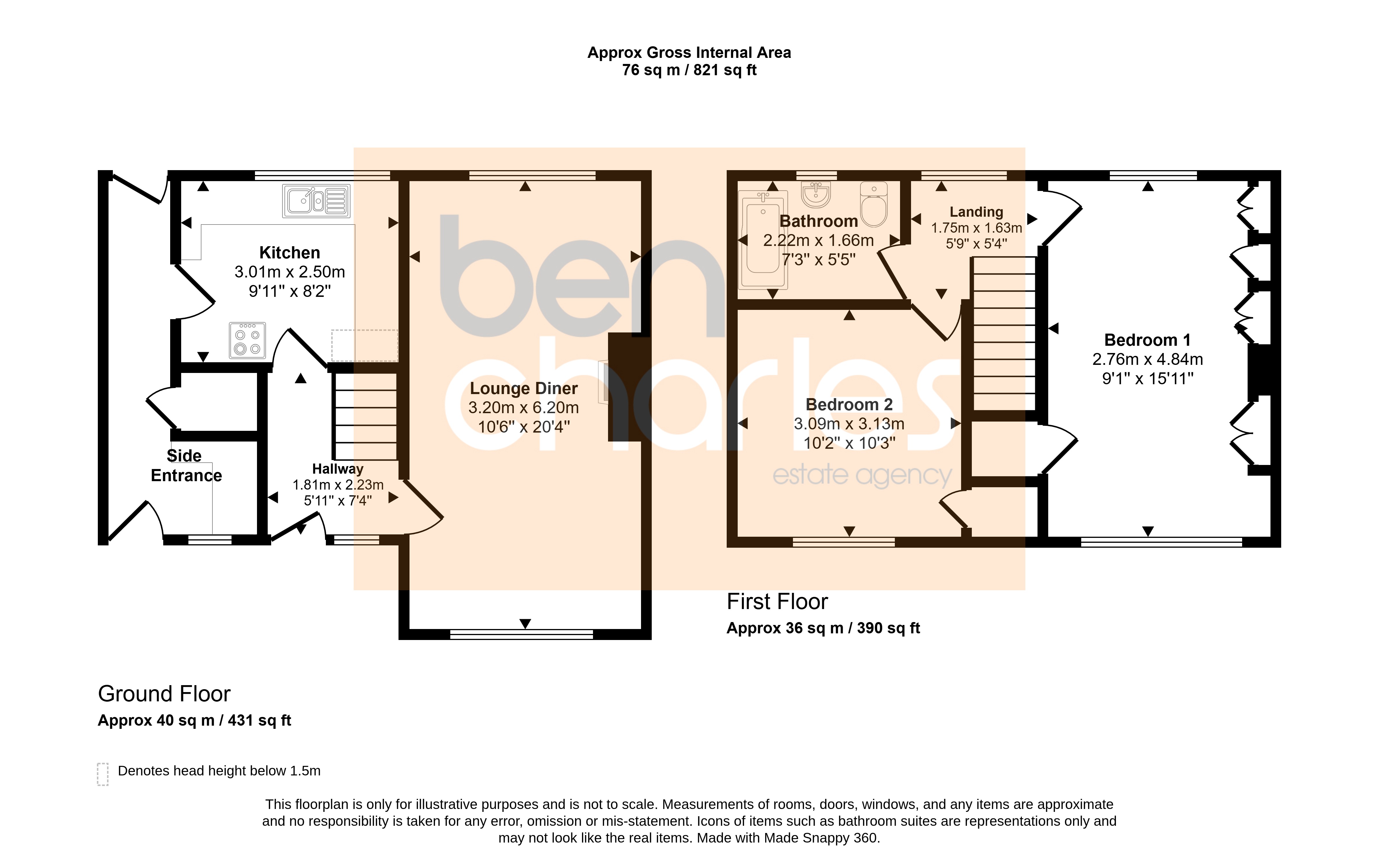 6, Masefield Crescent, Crook floorplan