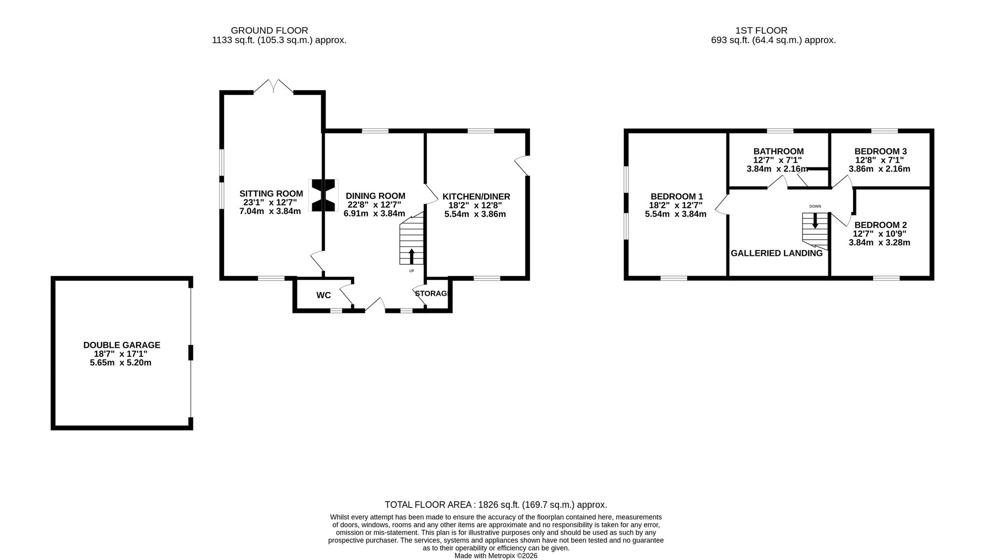 Oak Cottage Swanley Lane, Nantwich floorplan