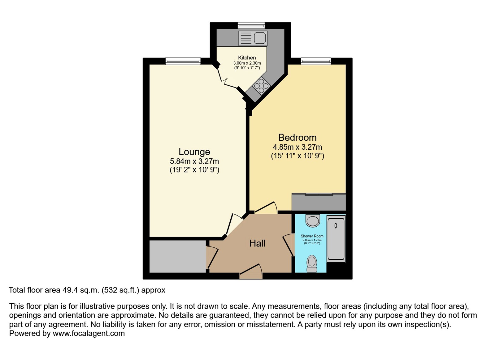 46, Cooper Court, Maldon floorplan
