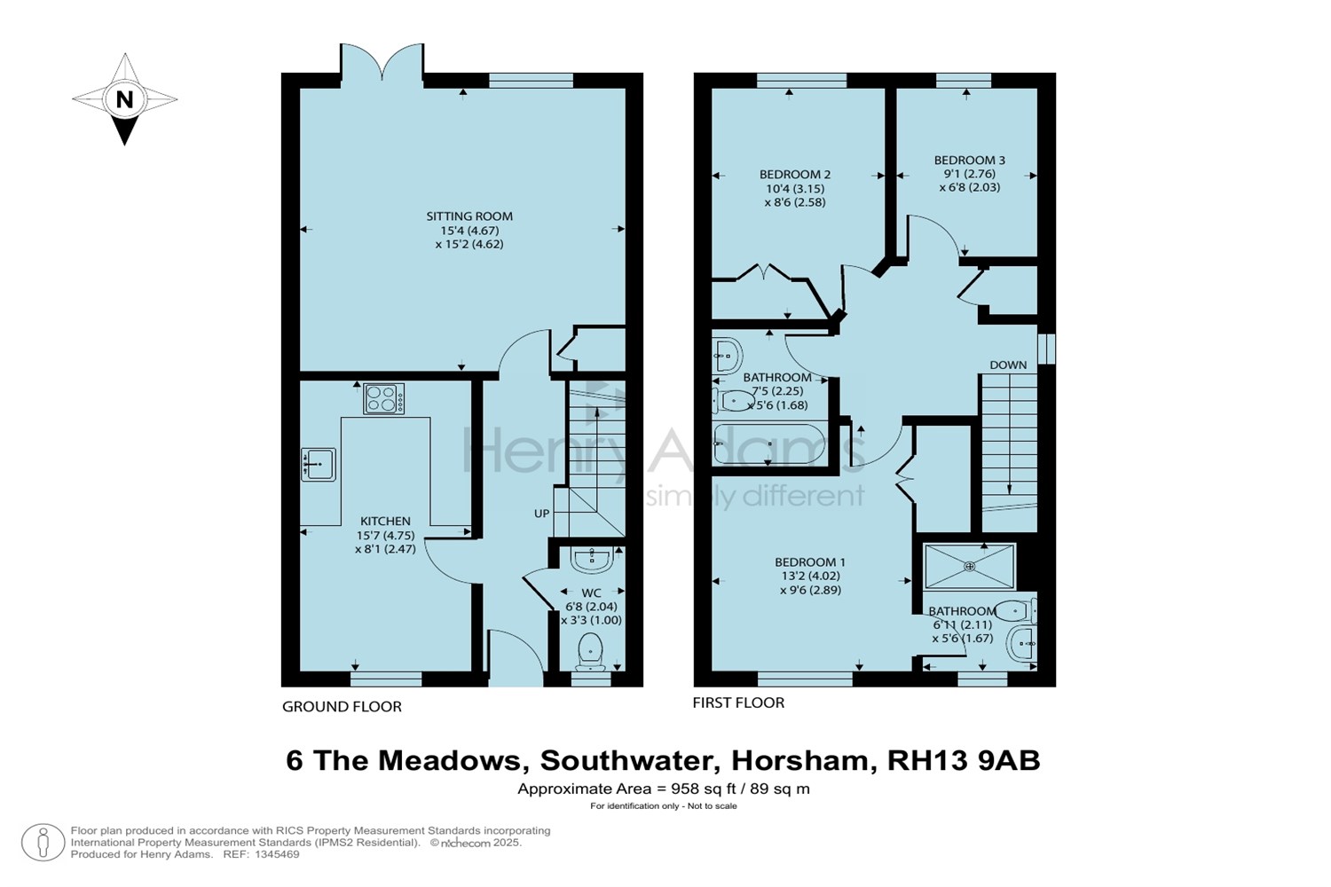 6, The Meadows, Southwater, Horsham floorplan