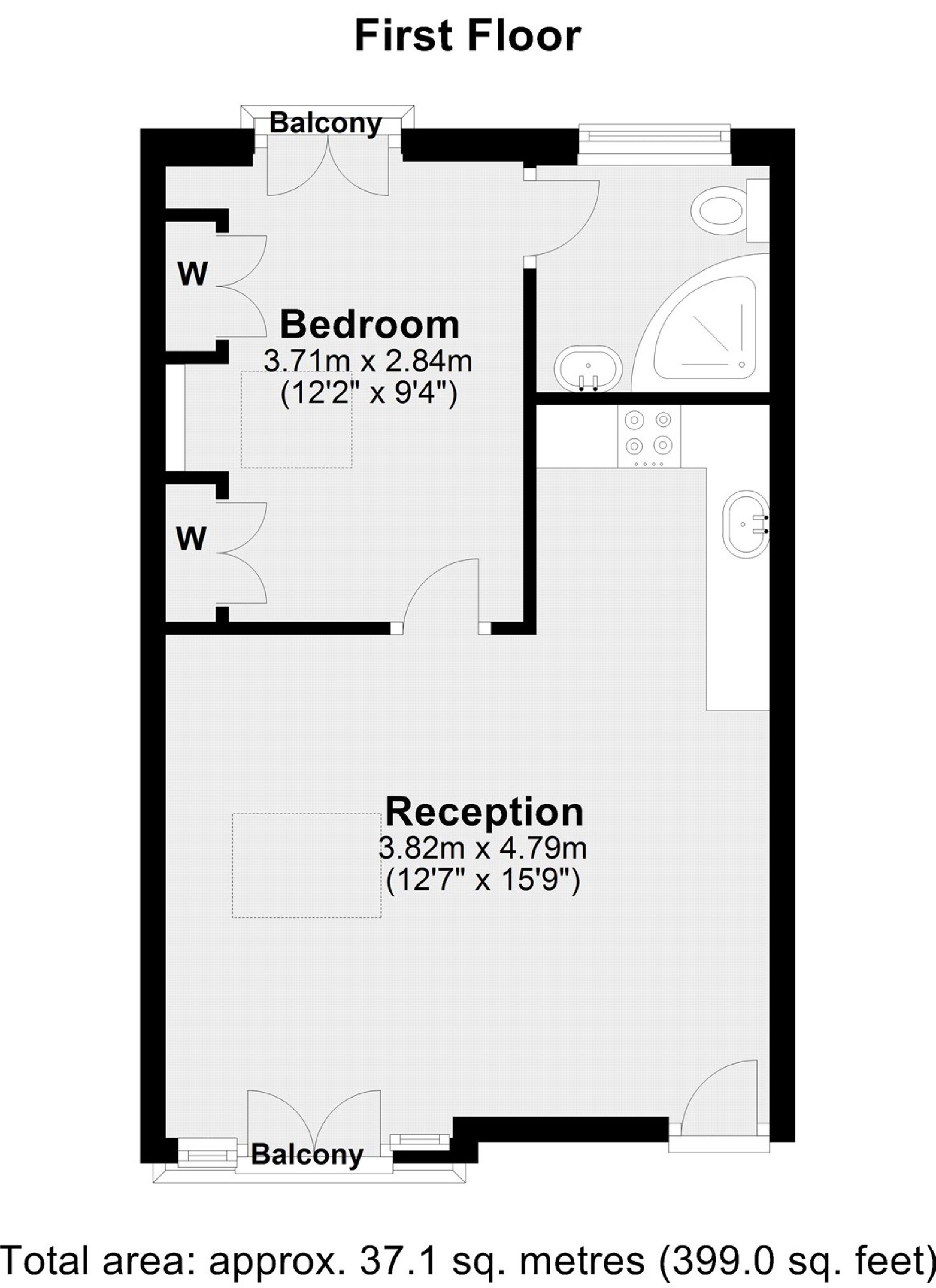 Flat 7, 48, Gainsborough Road, Kew floorplan