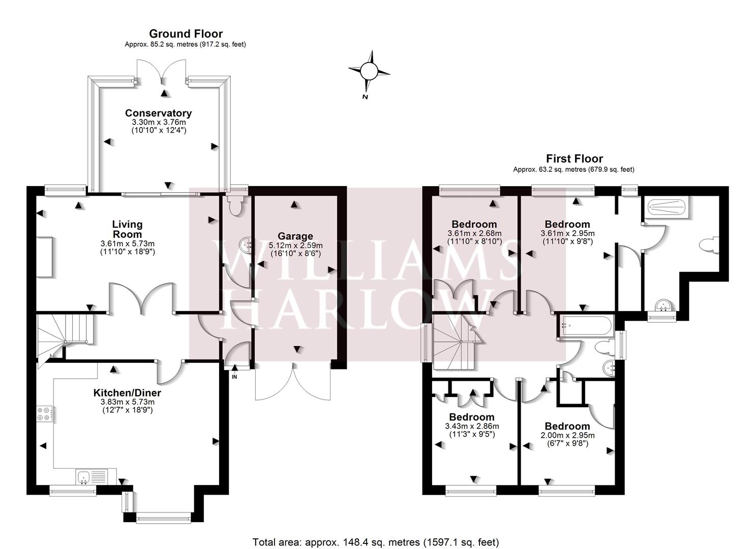 8, Chaucer Close, Banstead floorplan