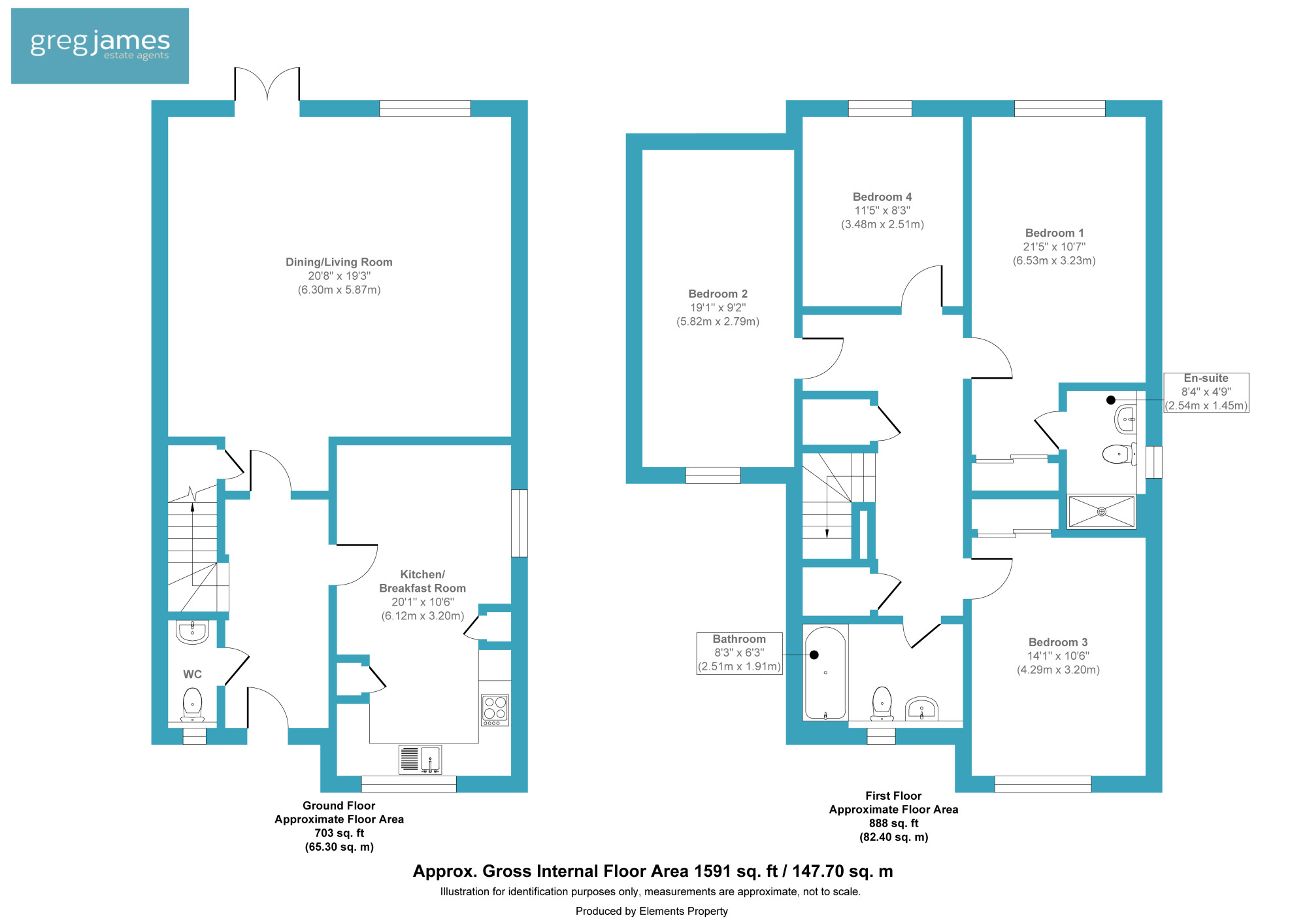 75, Lake Avenue, Camberley floorplan