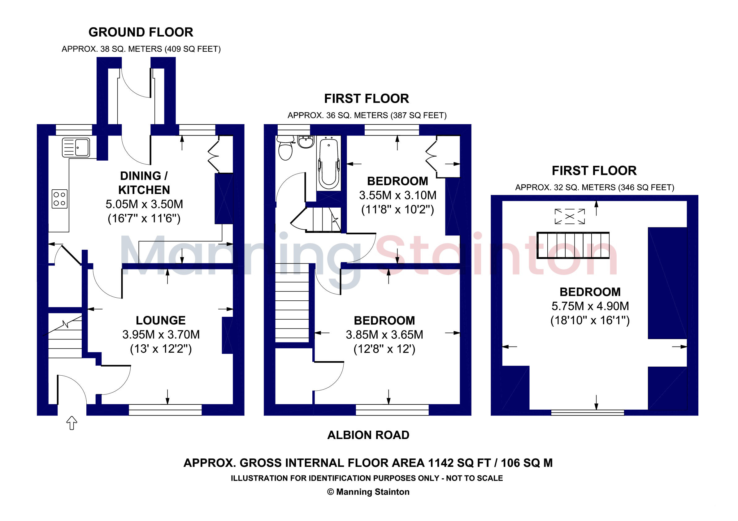 143, Albion Road, Bradford floorplan