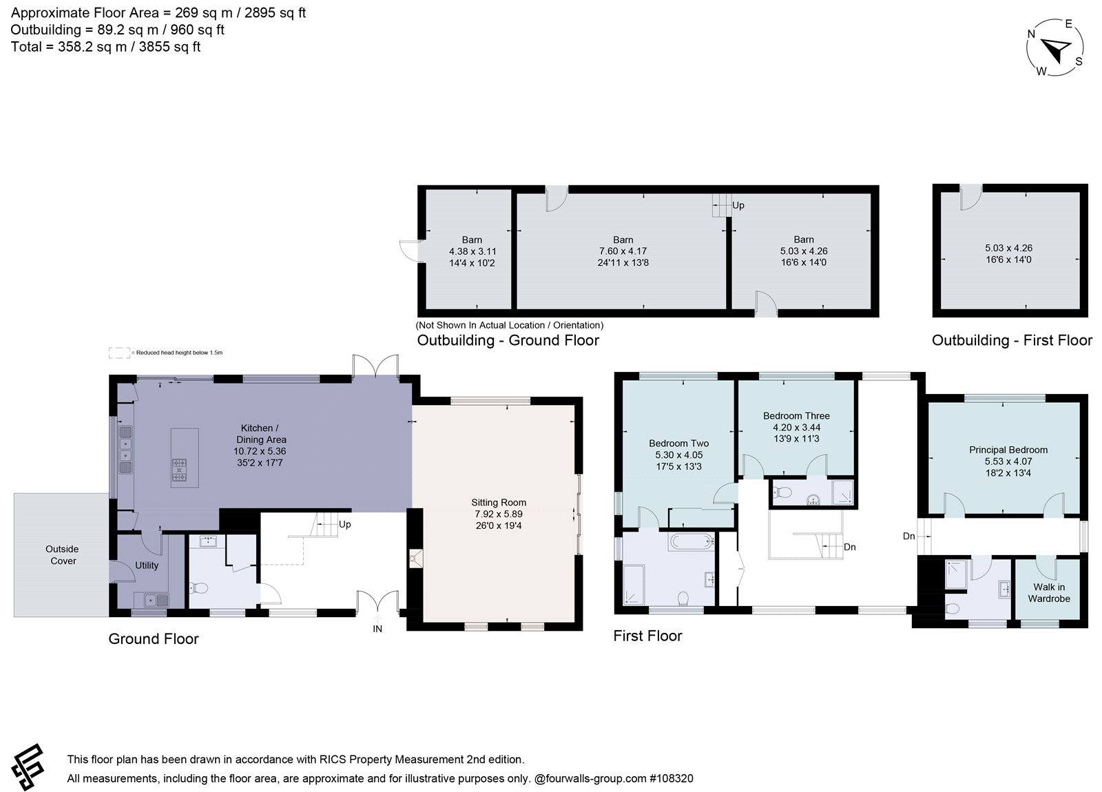 Homelands,, Garway Hill, Herefordshire floorplan