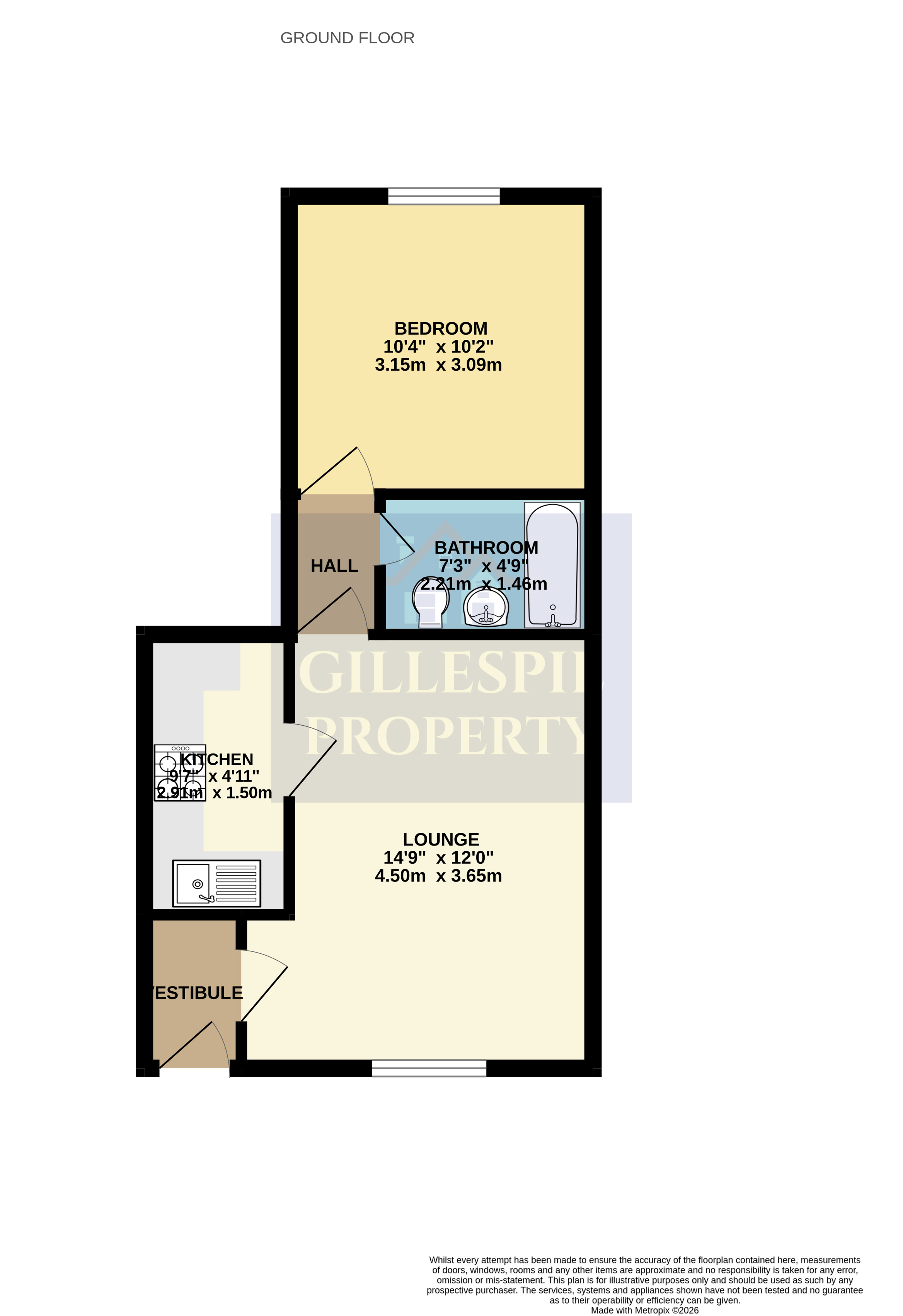 23d, Main Street, Bainsford, Falkirk floorplan