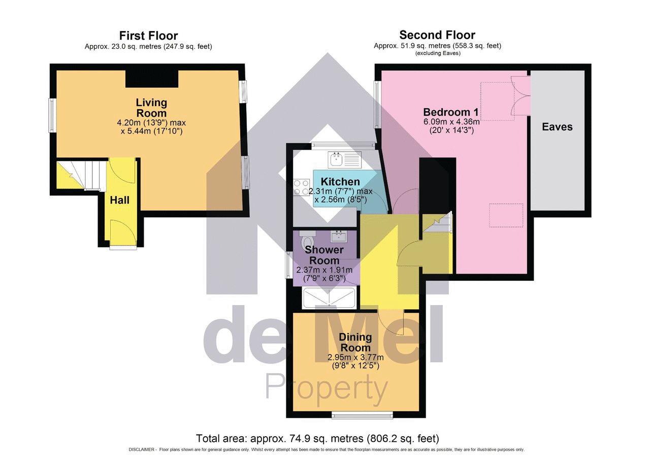 Flat 2, 10 High Street, Cheltenham floorplan