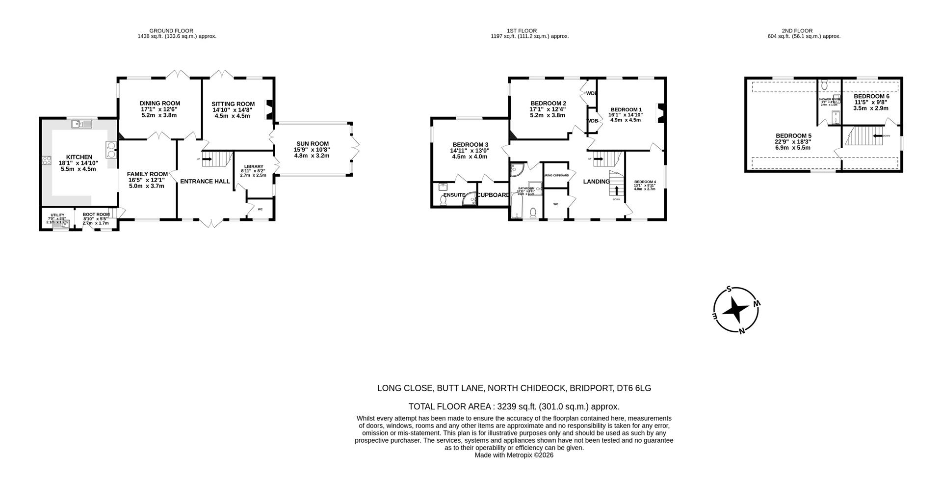 Long Close, Butt Lane, Bridport floorplan