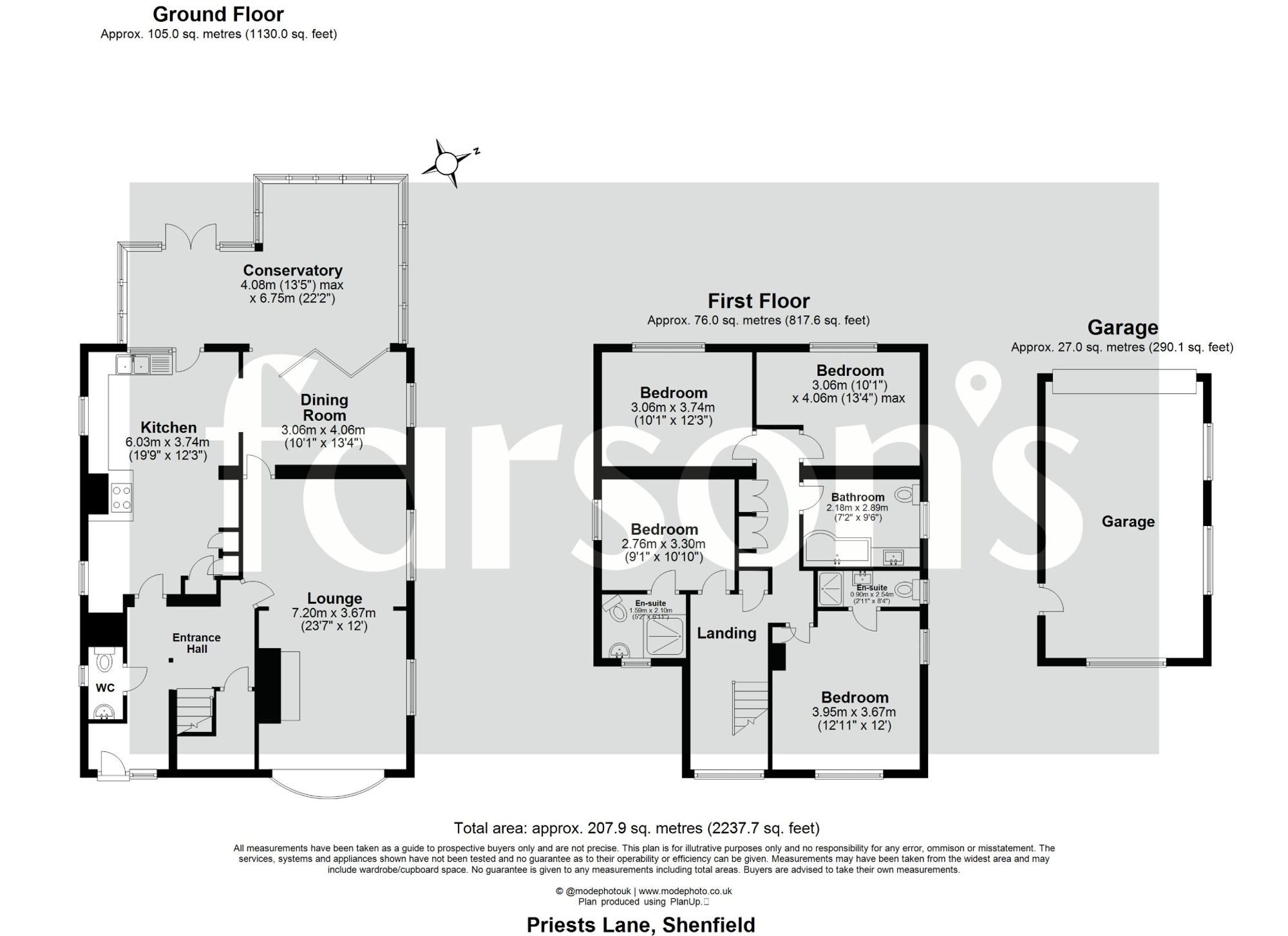 169 Priests Lane, Brentwood floorplan