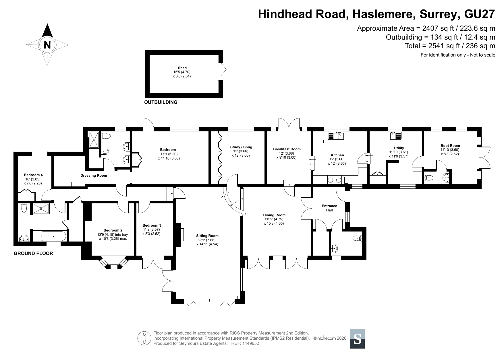 Doe Meadow,, Hindhead Road, Surrey floorplan