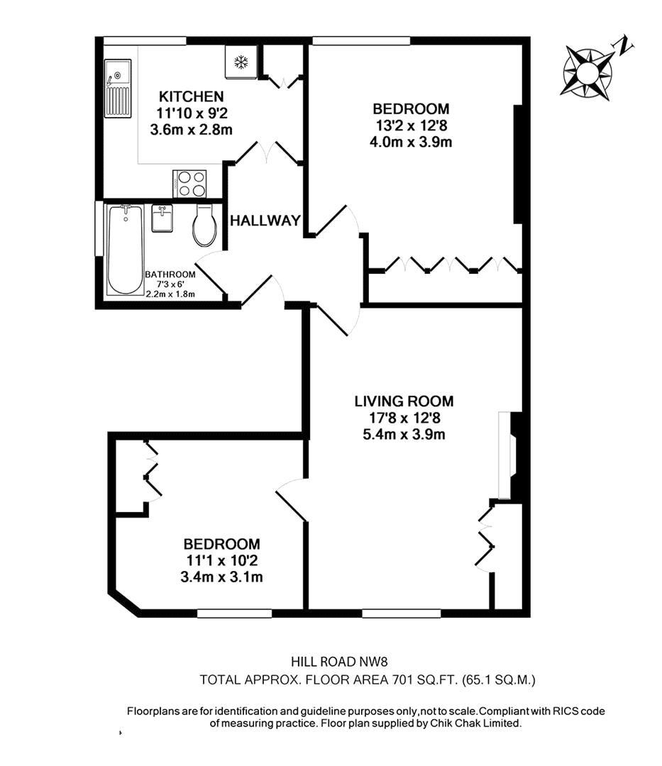 2 Bedrooms Flat to rent in Hill Road, St Johns Wood, London NW8