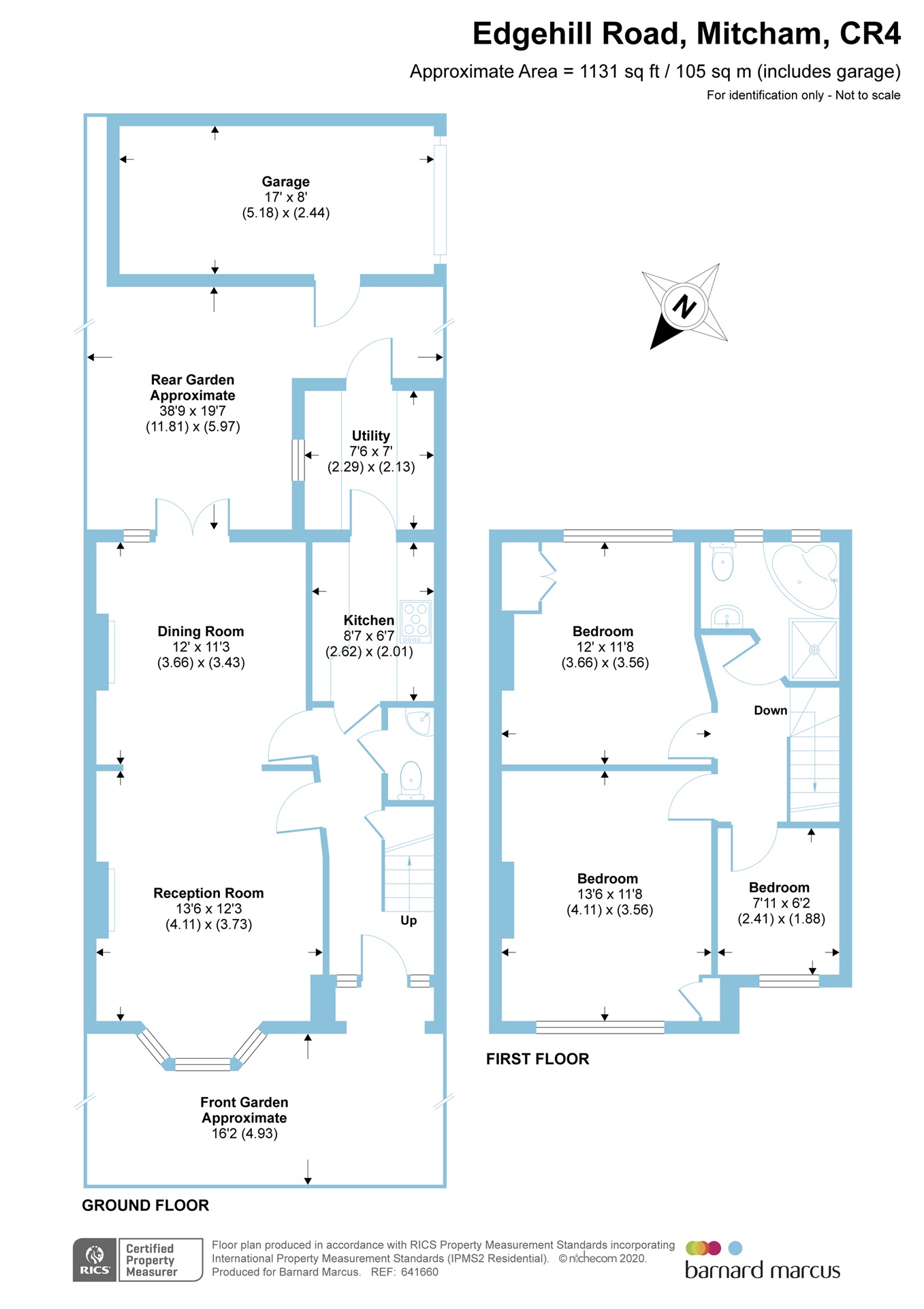 Edgehill Road, Mitcham CR4, 3 bedroom terraced house for sale