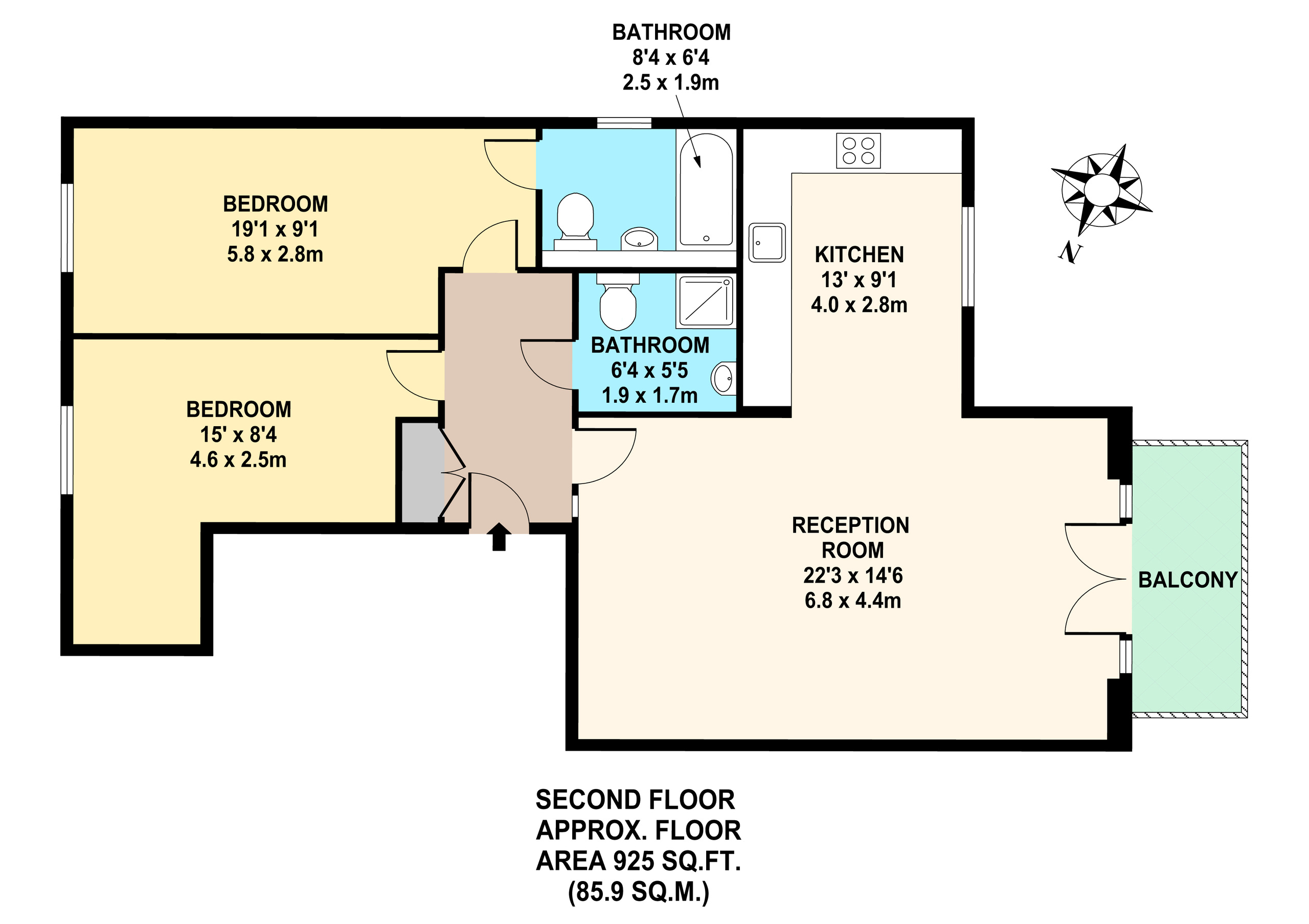 Flat 5, London floorplan