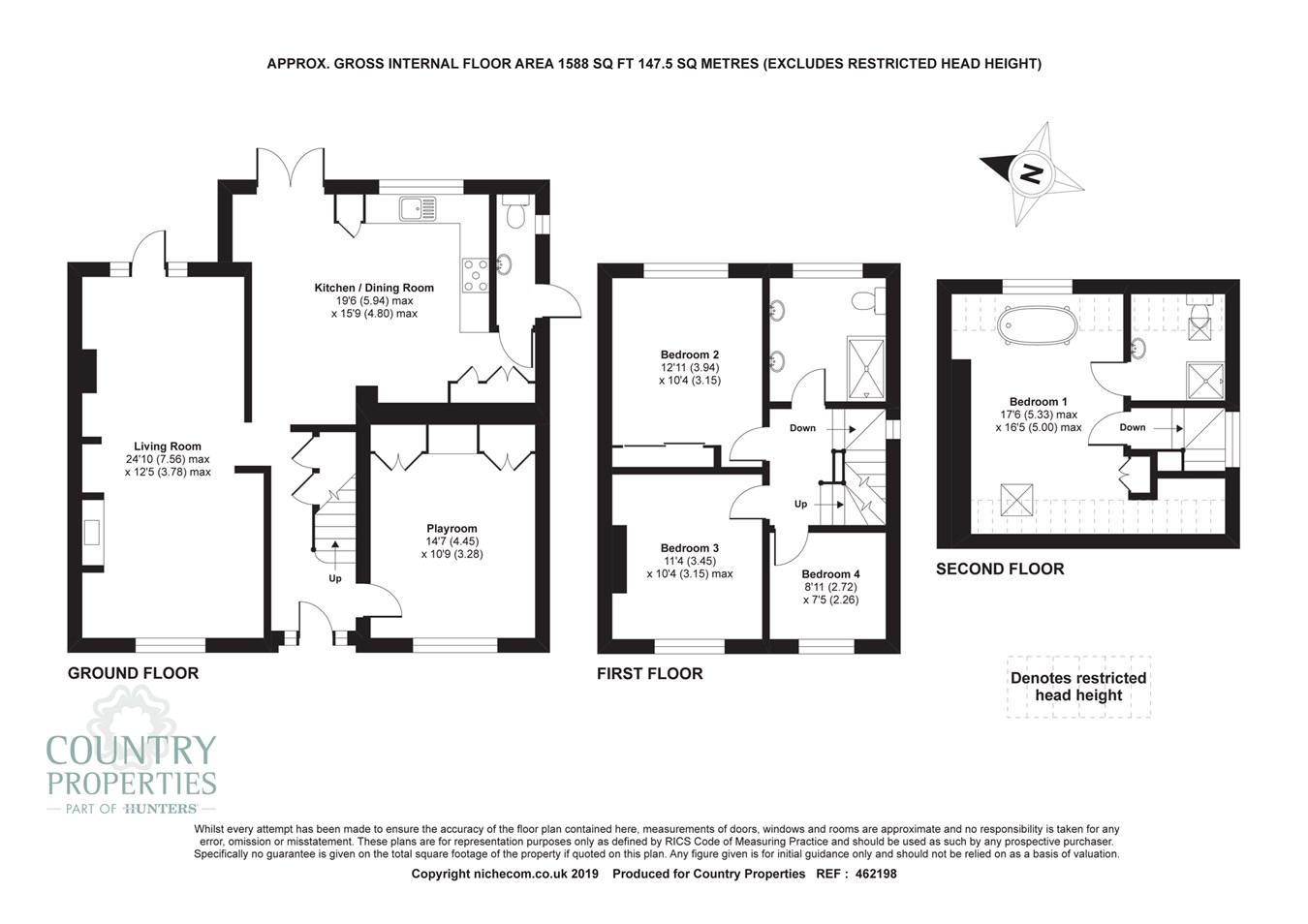 4 Bedrooms Semi-detached house for sale in High View, Hitchin SG5