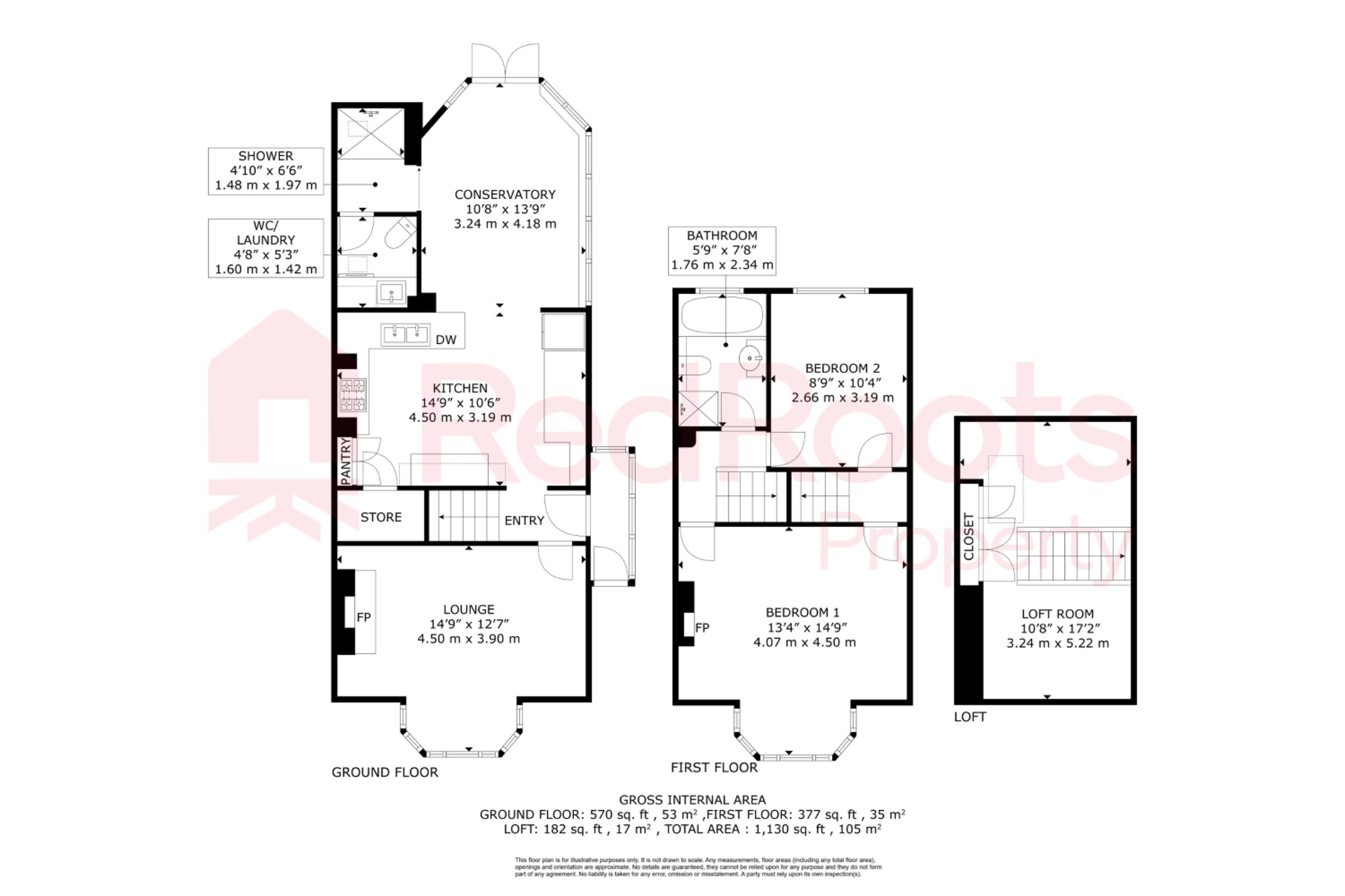 3 Cusworth Lane, Doncaster, South Yorkshire floorplan