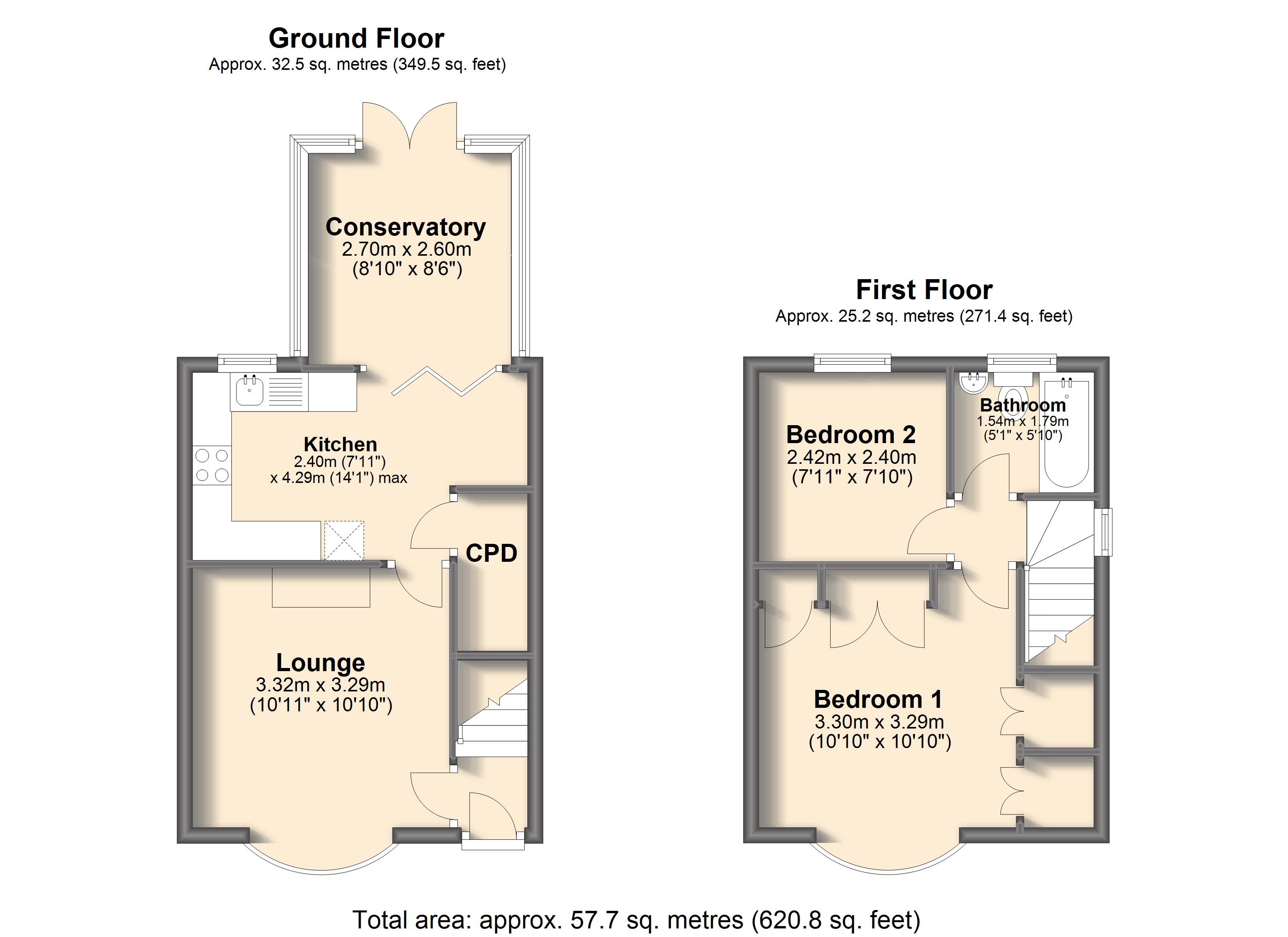 2 Bedrooms Semi-detached house for sale in Seymore Road, Aston, Sheffield S26