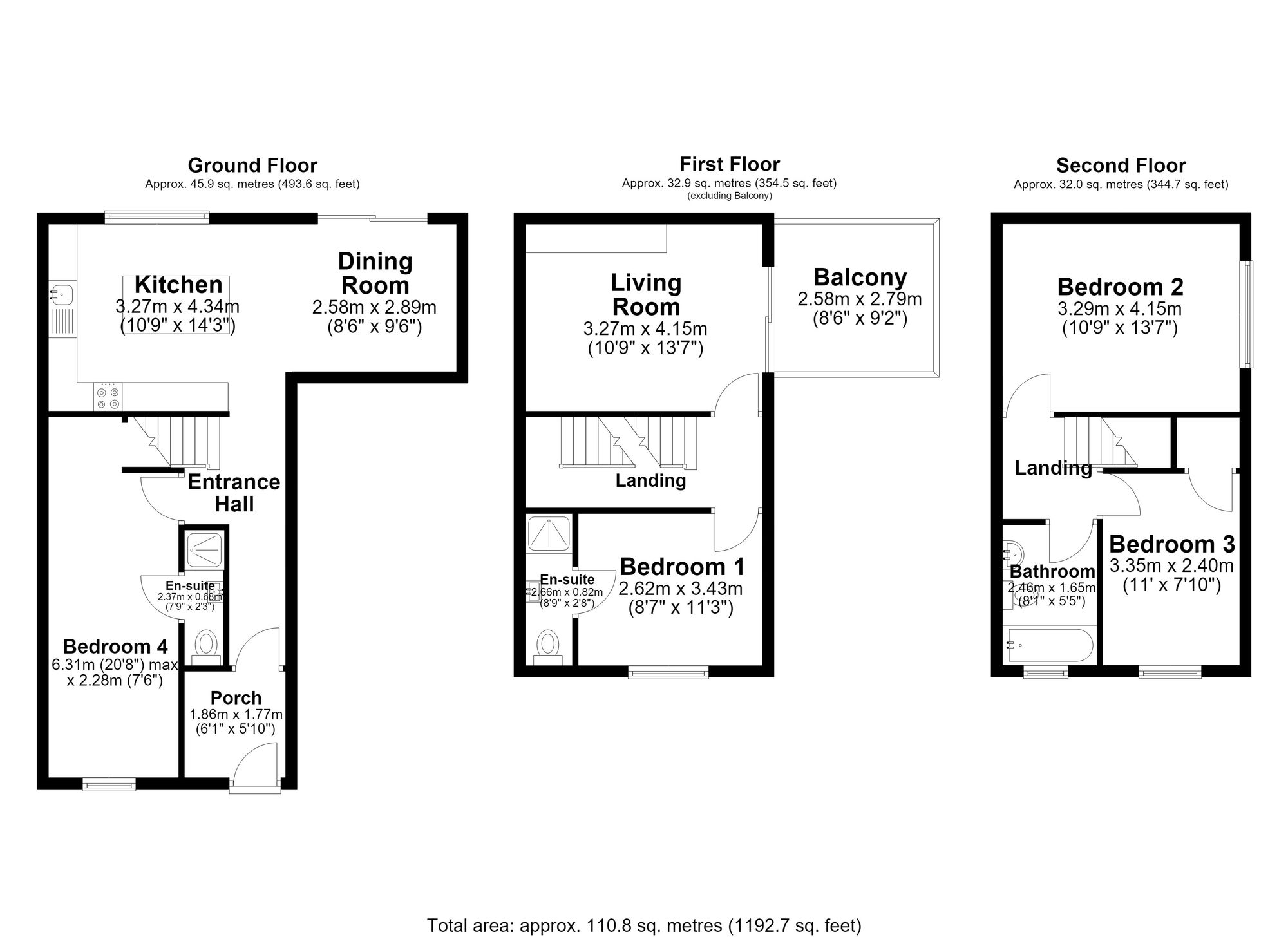 7 Waterbridge Court, Warrington floorplan