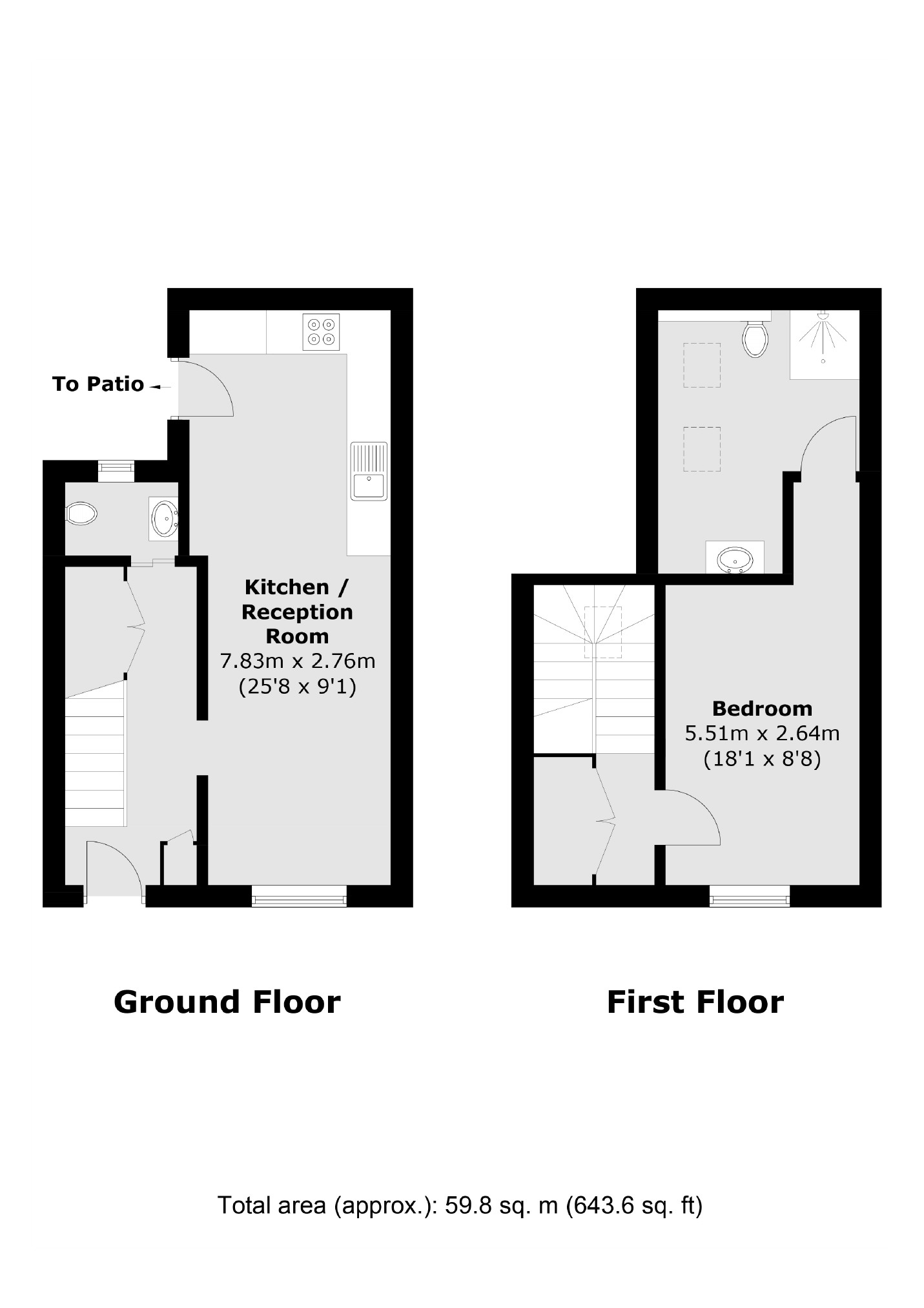 90, North Hill, London floorplan