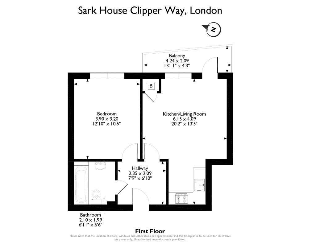 1 Bedrooms Flat for sale in Columbine Way, Lewisham Road, London SE13