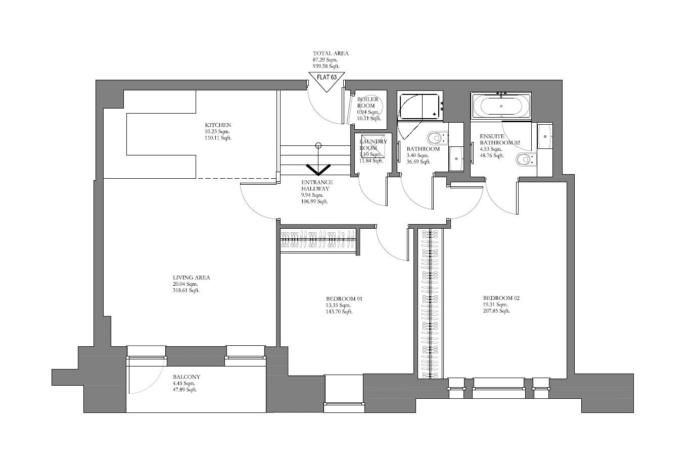 2 Bedrooms Flat to rent in Baker Street, London NW1