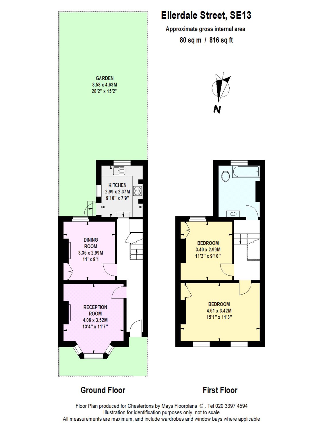 2 Bedrooms  to rent in Ellerdale Street, London SE13