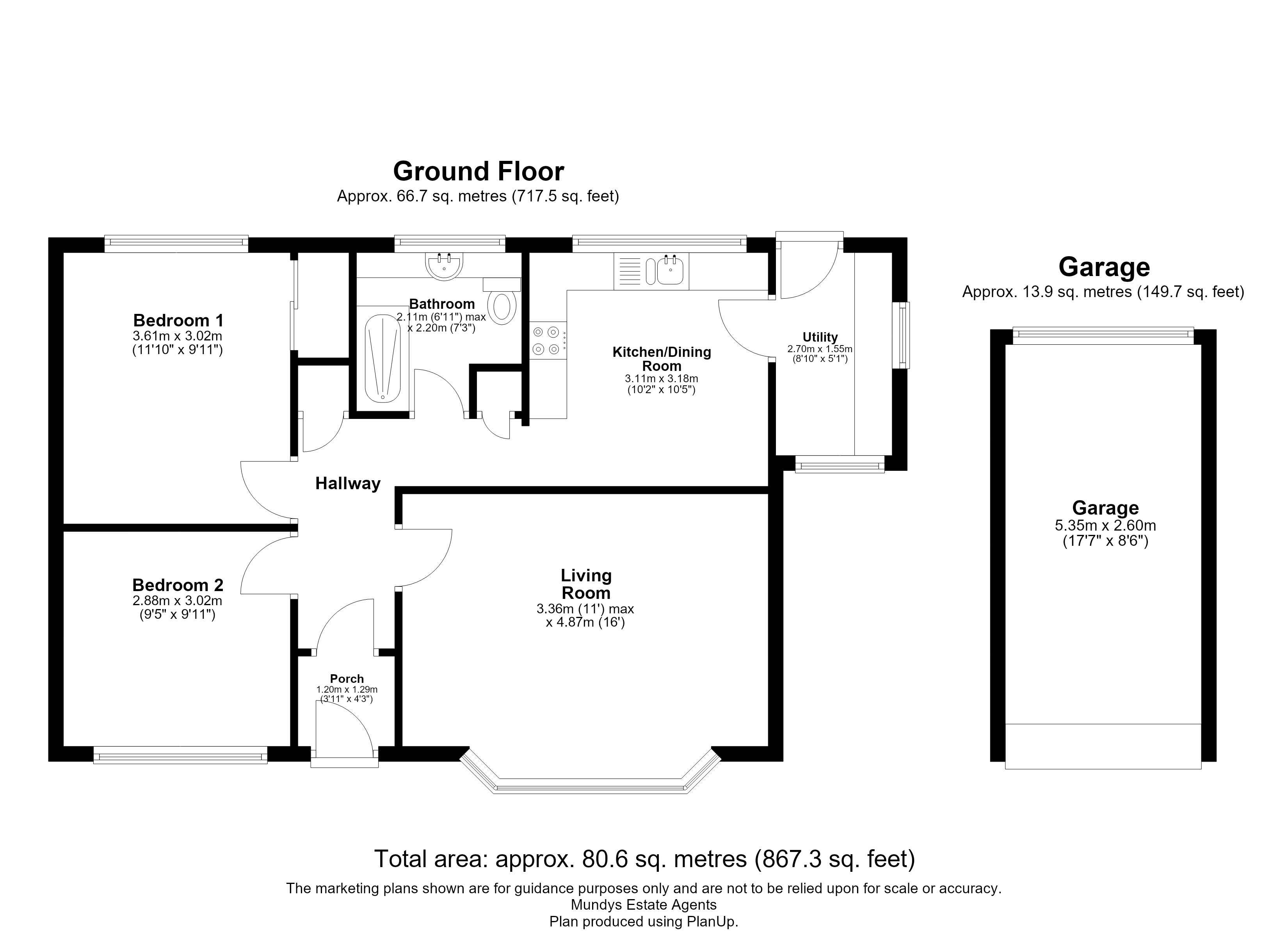 16, Orchard Way, Market Rasen floorplan