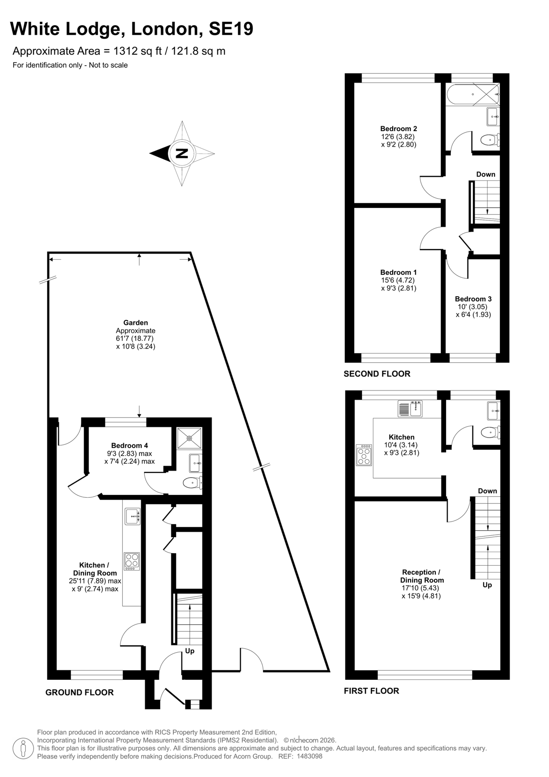 65, White Lodge, London floorplan