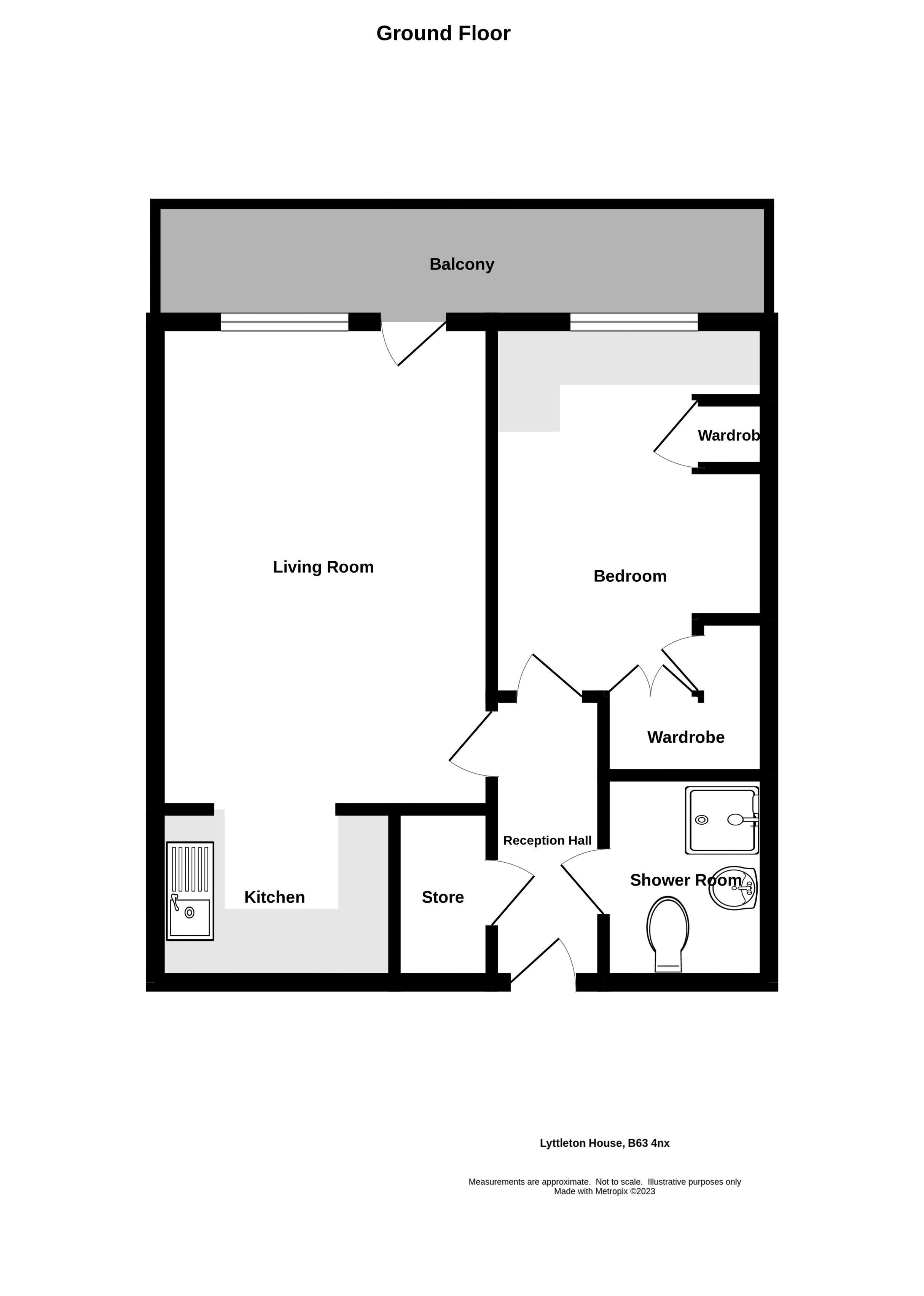 Blackberry Lane, Halesowen B63, 1 bedroom flat for sale 65341199