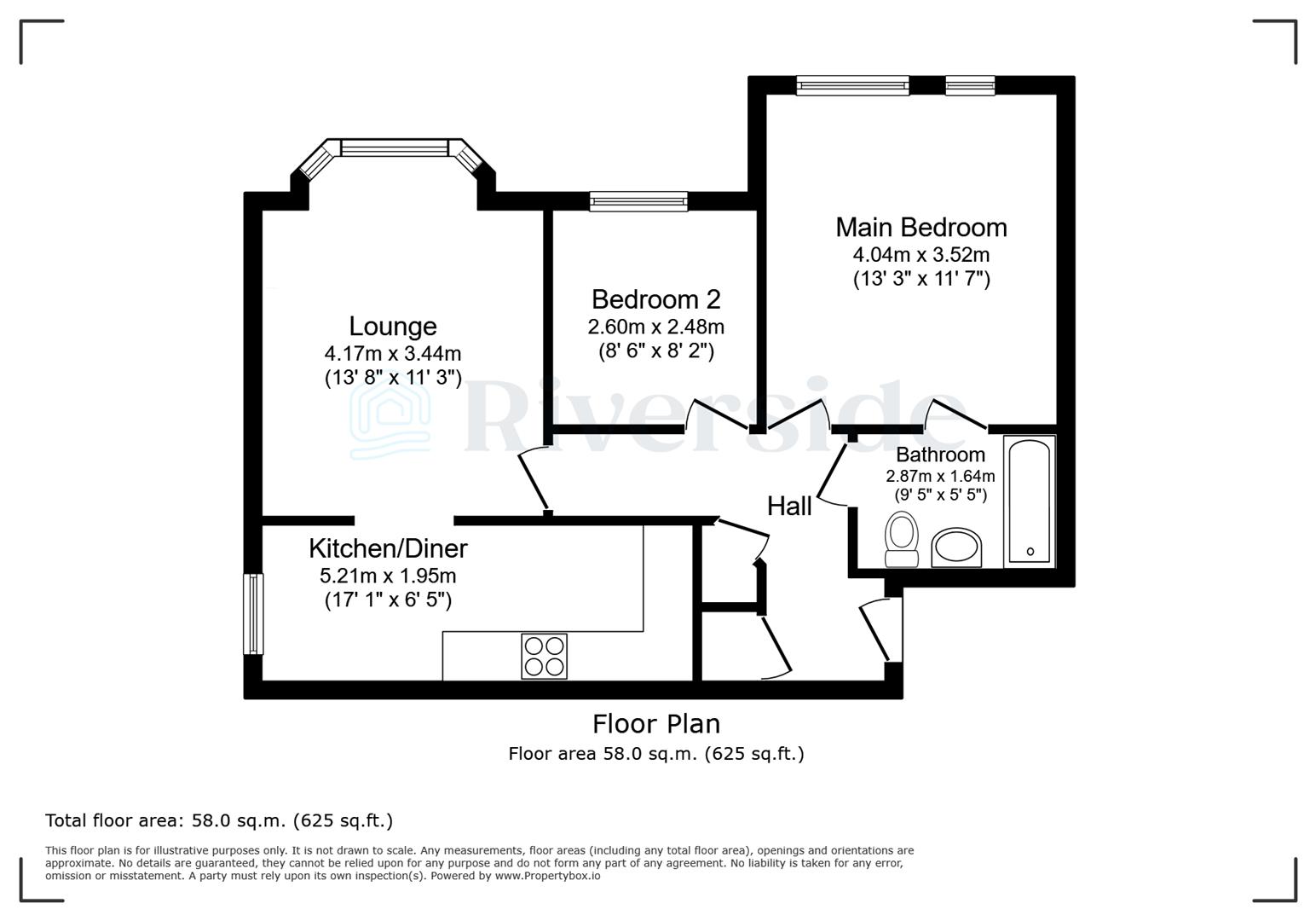54, Chandlers Court, Hull floorplan