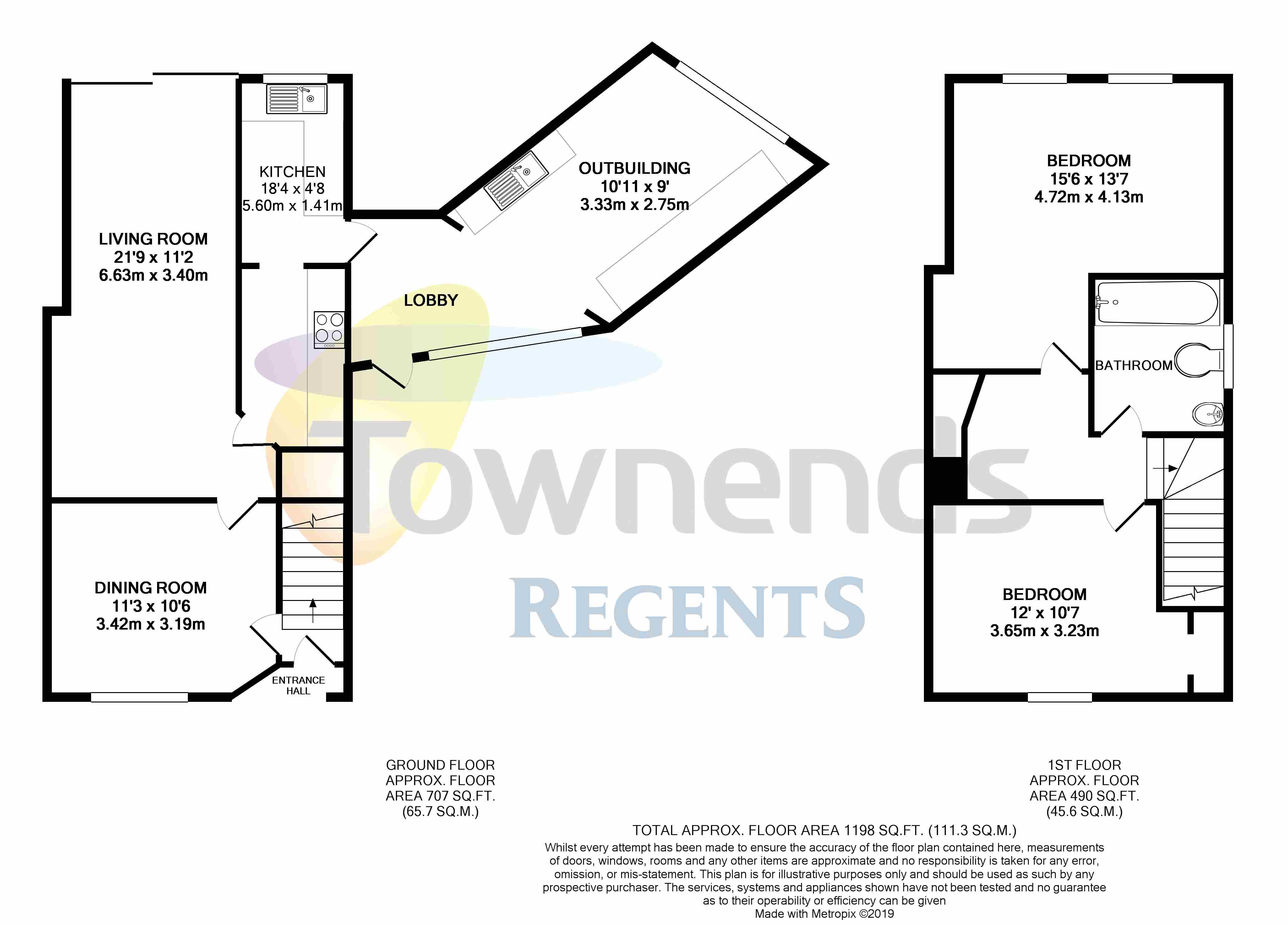 2 Bedrooms Semi-detached house for sale in Weston Avenue, Addlestone, Surrey KT15