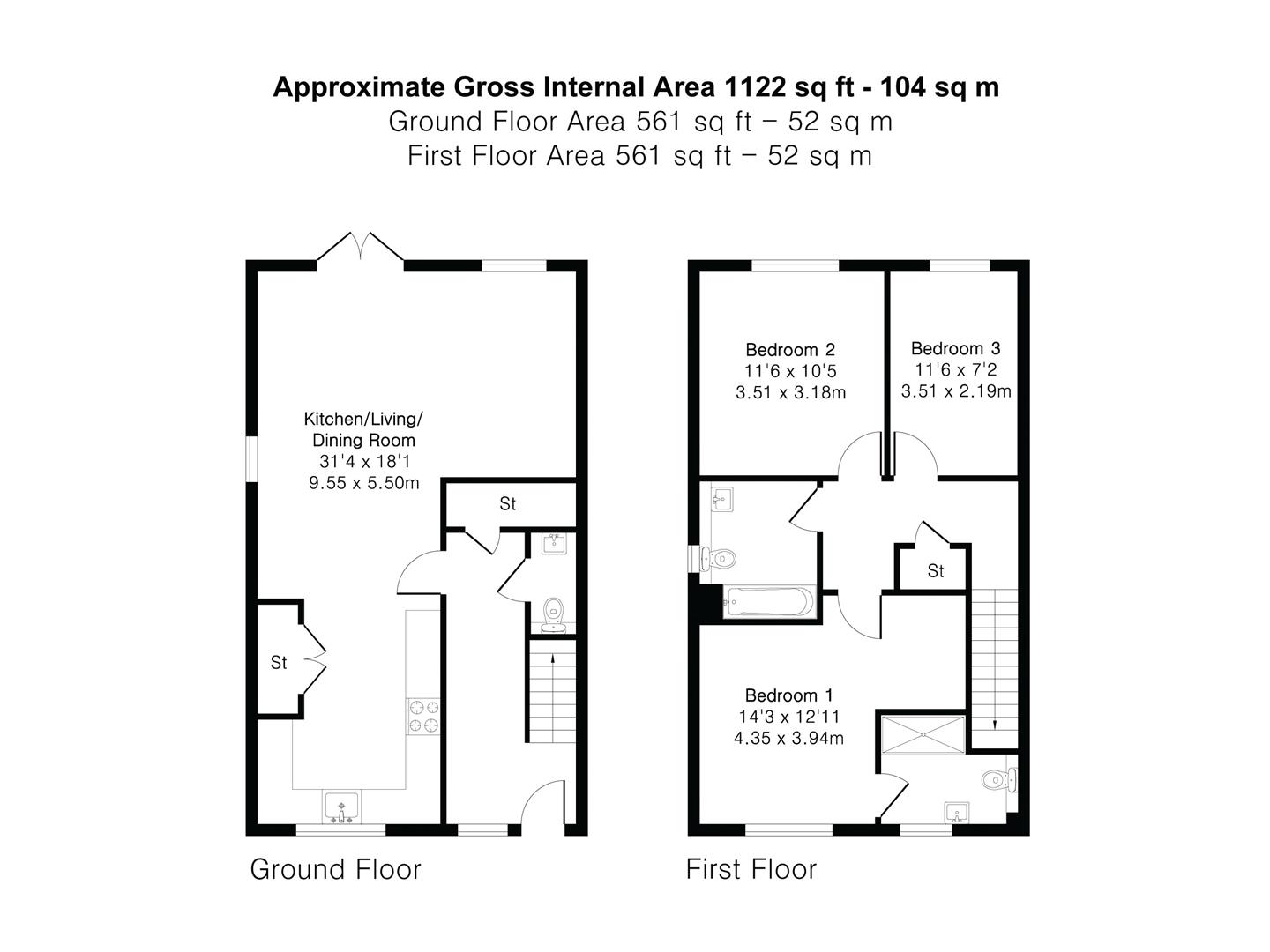 61, Bannold Road, Cambridge floorplan