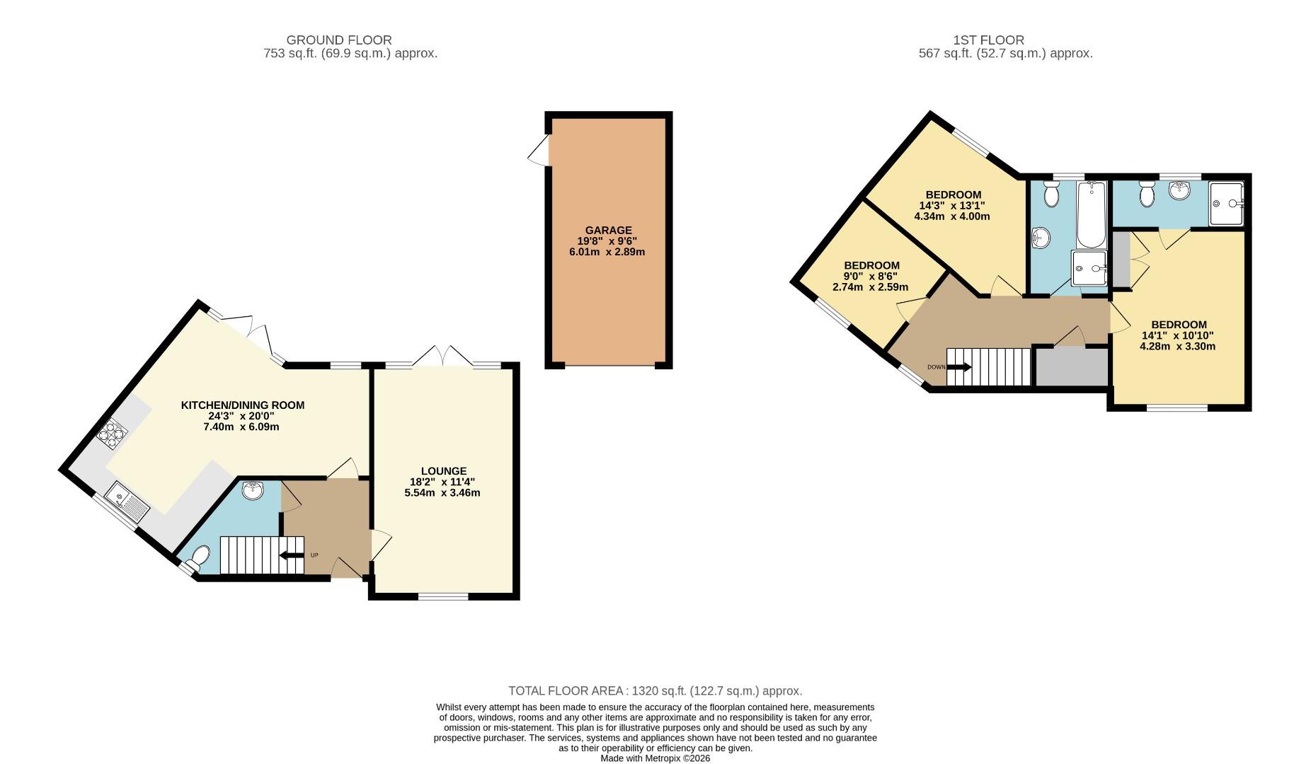4, Moat Reach, Dunstable floorplan