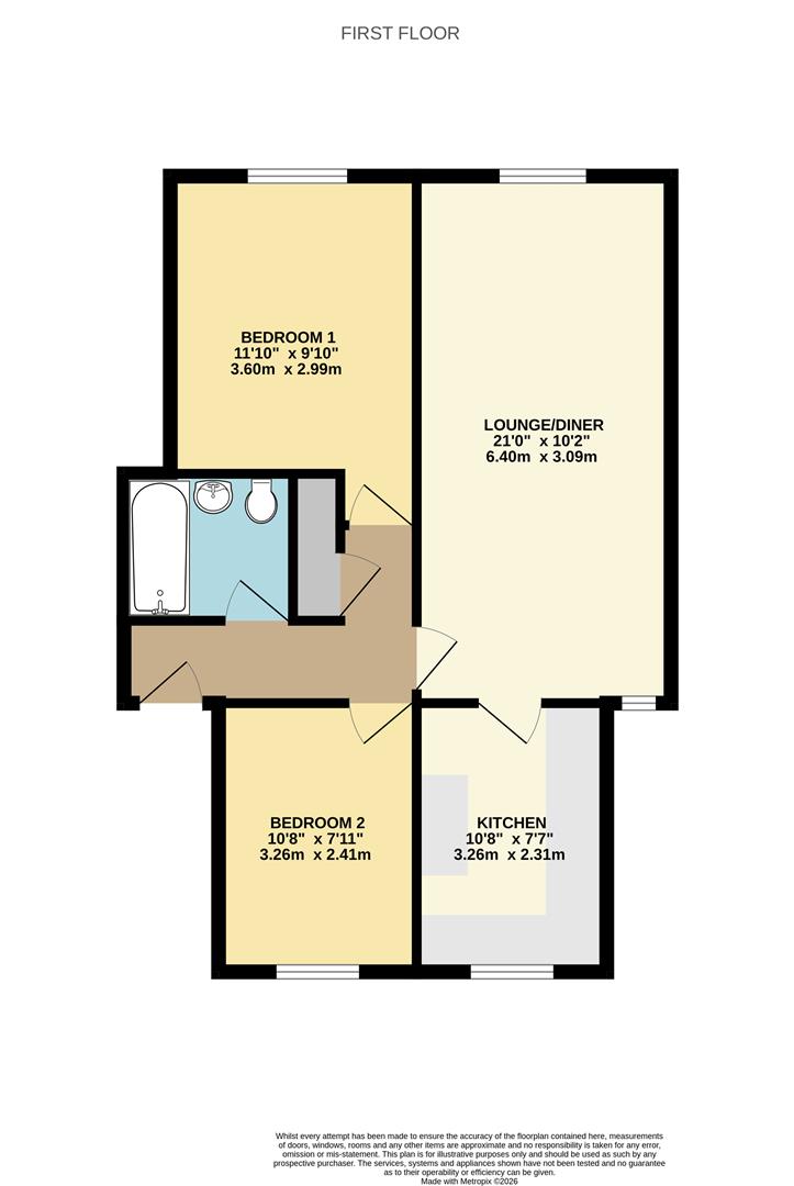 10 Belmont Lodge, Mayfield Road, Worcester floorplan