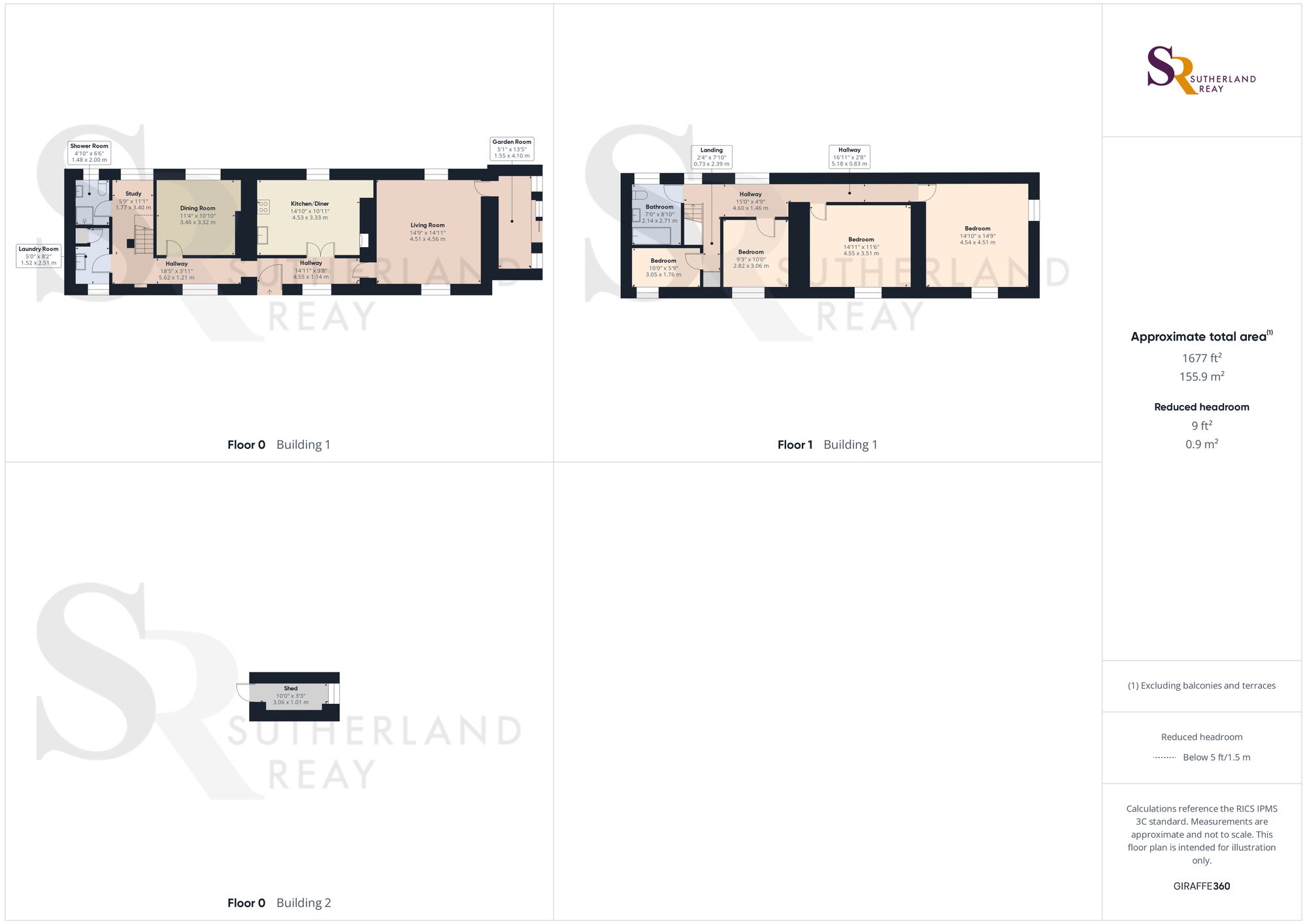2 School Houses New Smithy, High Peak floorplan