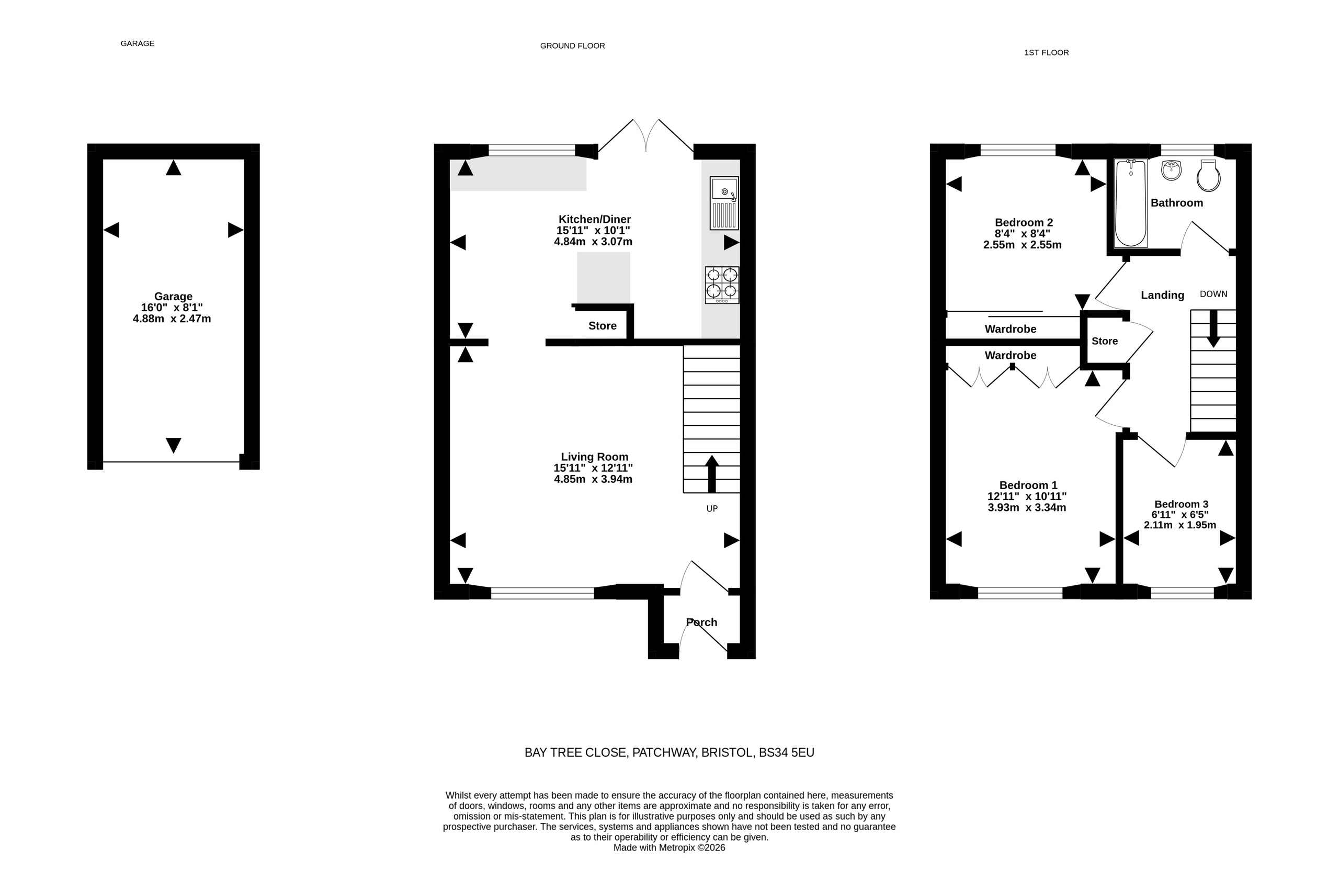 16 Bay Tree Close, Bristol floorplan