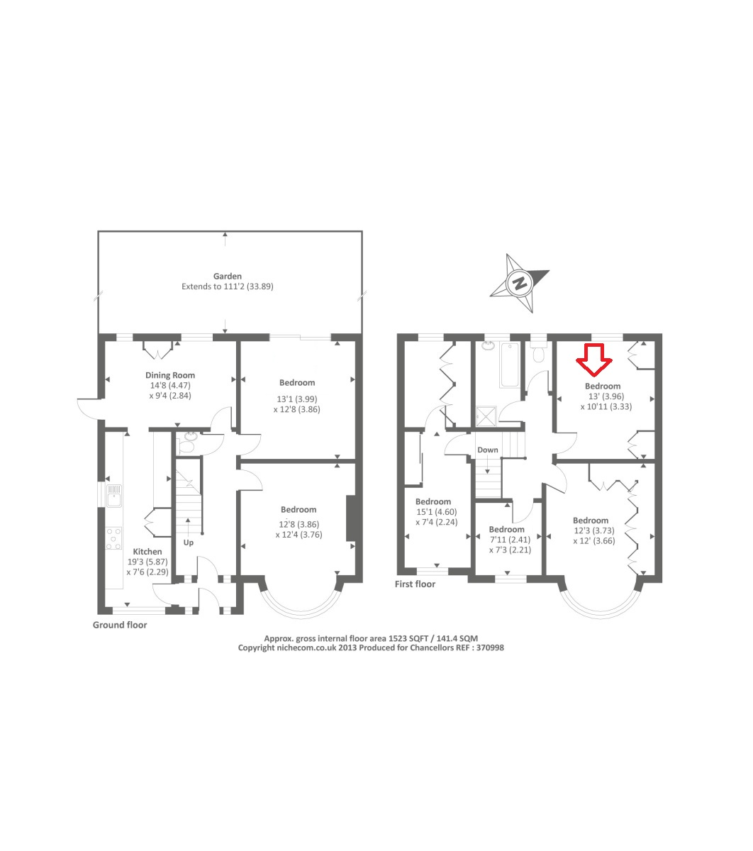 Room 3, 86, Elgar Avenue, Surbiton floorplan