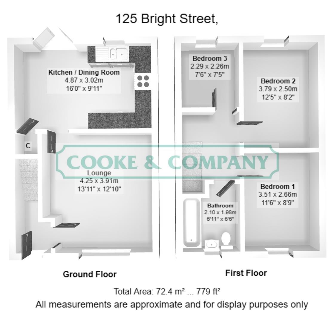 125, Bright Street, Leigh floorplan