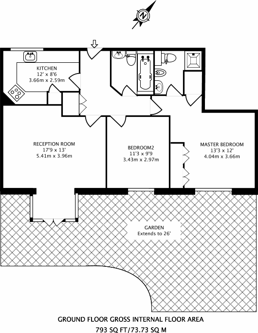 2 Bedrooms Flat to rent in Malthouse Drive, London W4