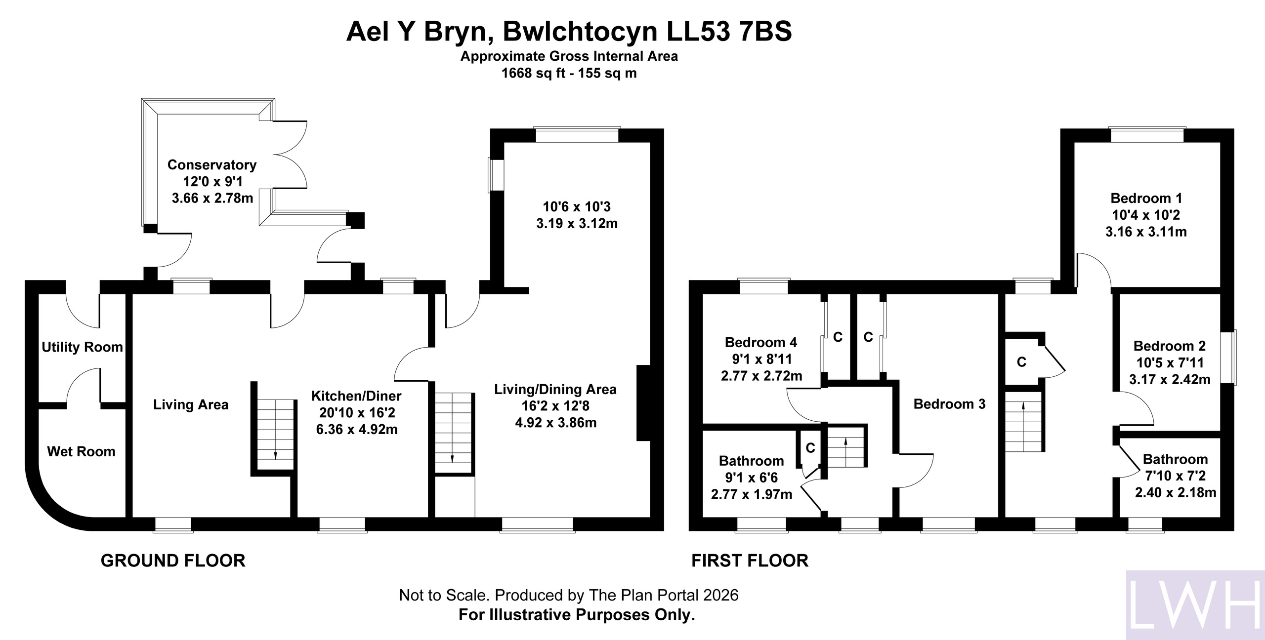 Ael Y Bryn, Pwllheli floorplan