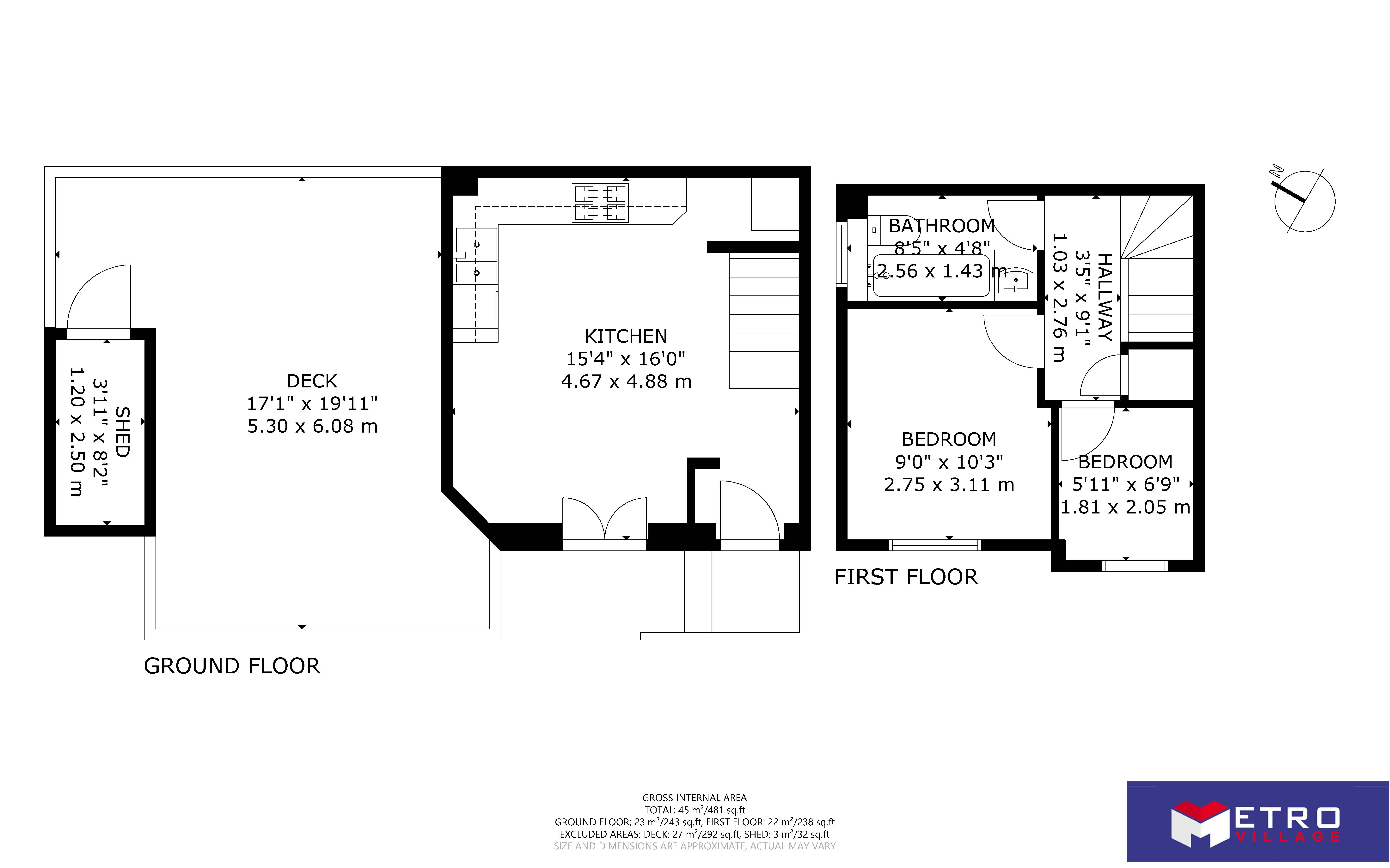 11, Cunard Walk, London floorplan