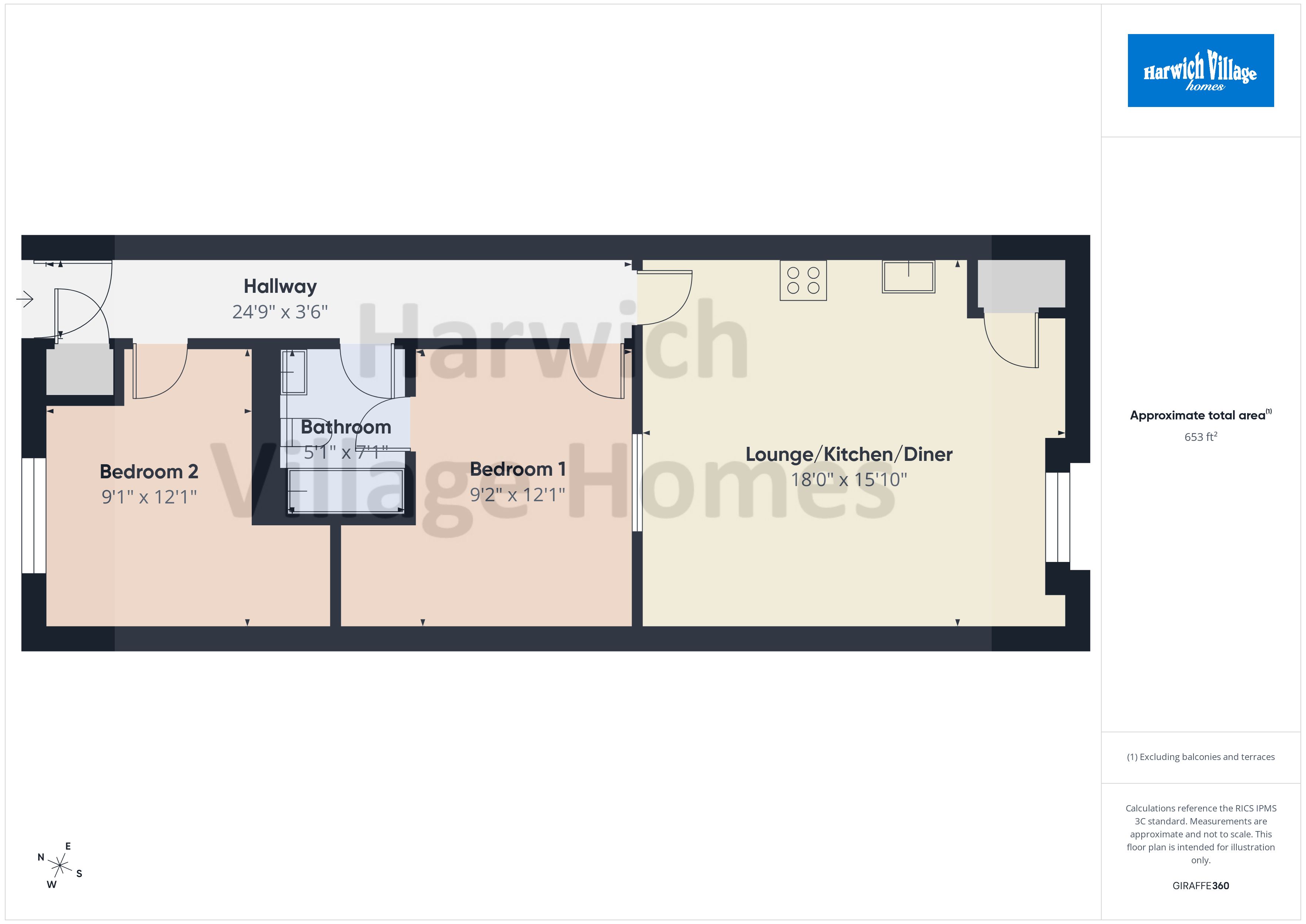 Flat 17, Old Custom House,, Main Road, Essex floorplan