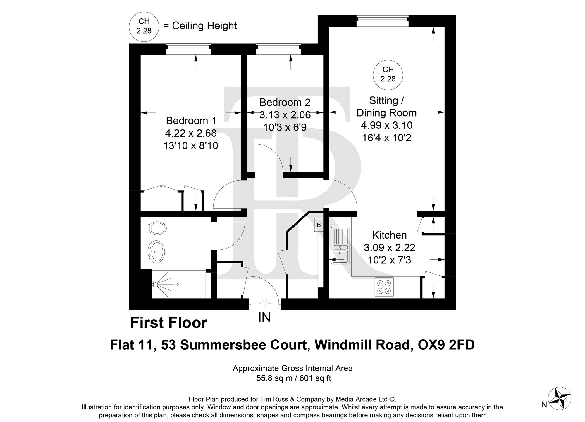Flat 11, Summersbee Court, Thame floorplan
