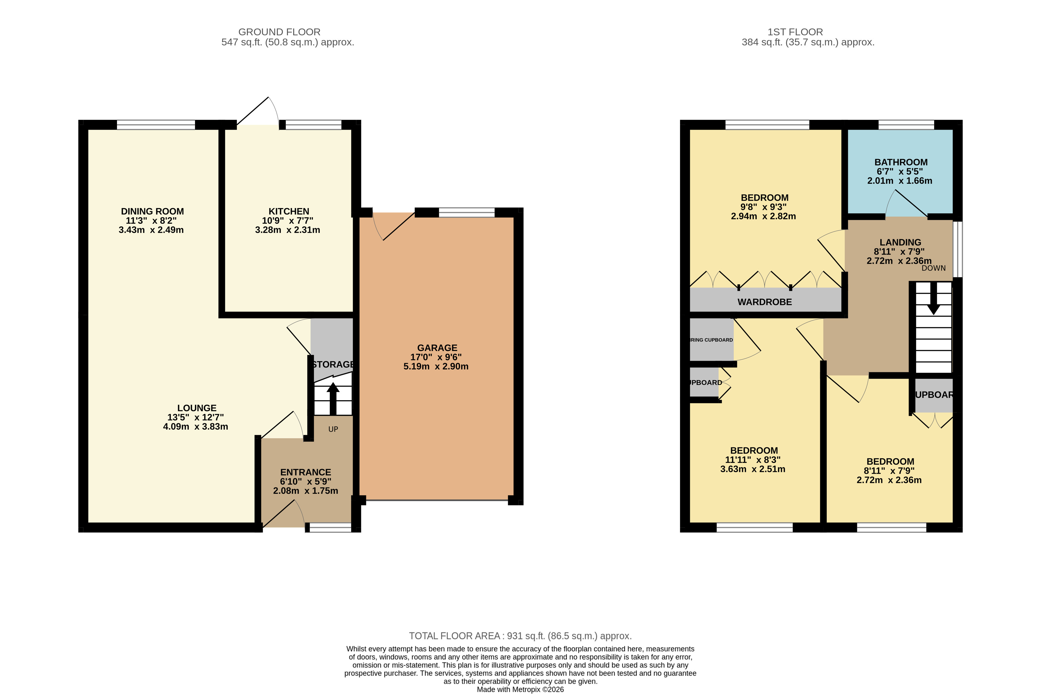 69, Kinross Crescent, Bedfordshire floorplan