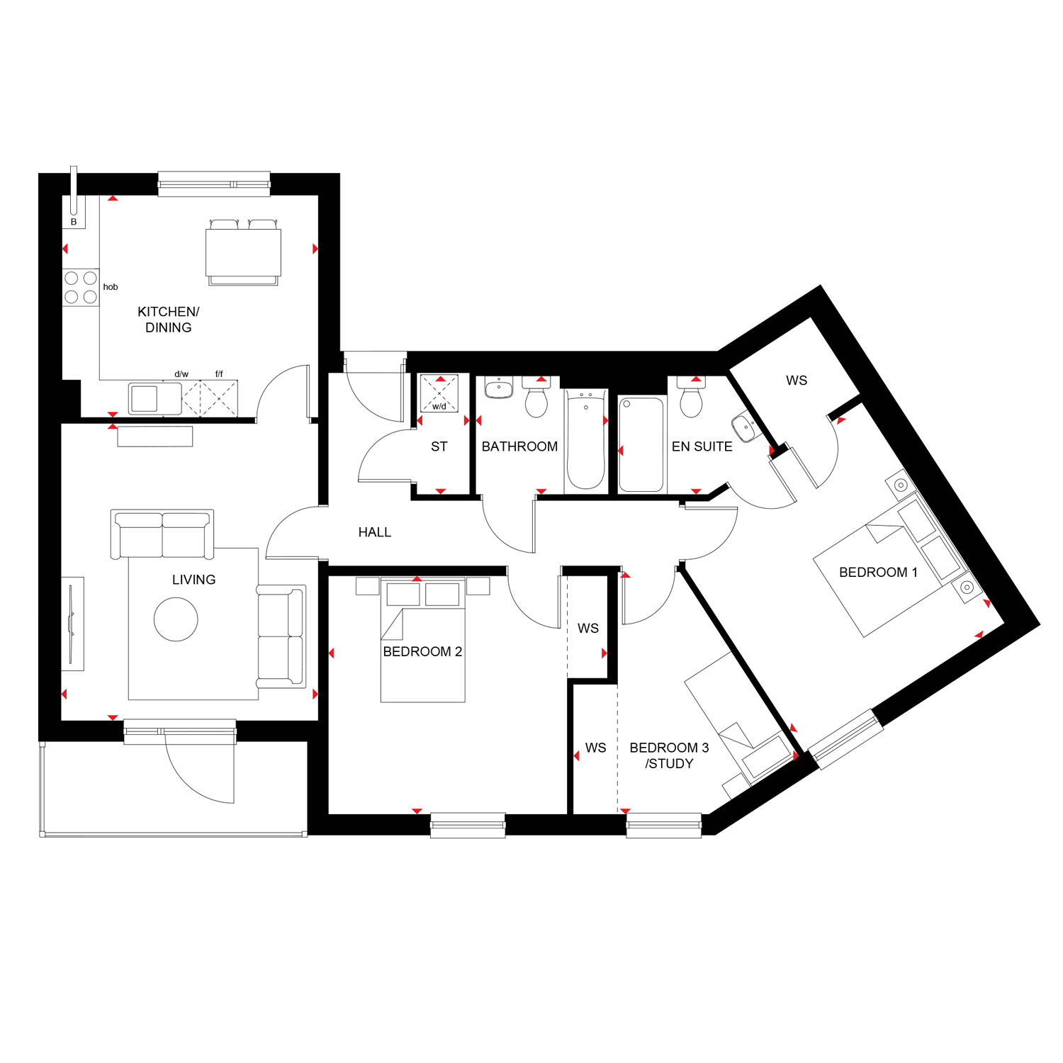 H7353140, 160 Mill Drive, Bucksburn, Aberdeen floorplan