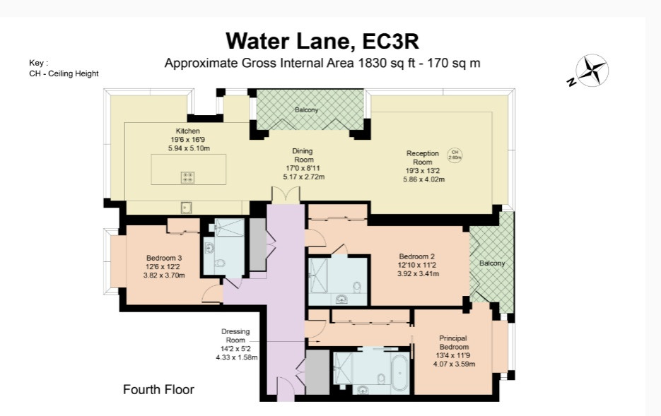 Flat 141, Sugar Quay, London floorplan
